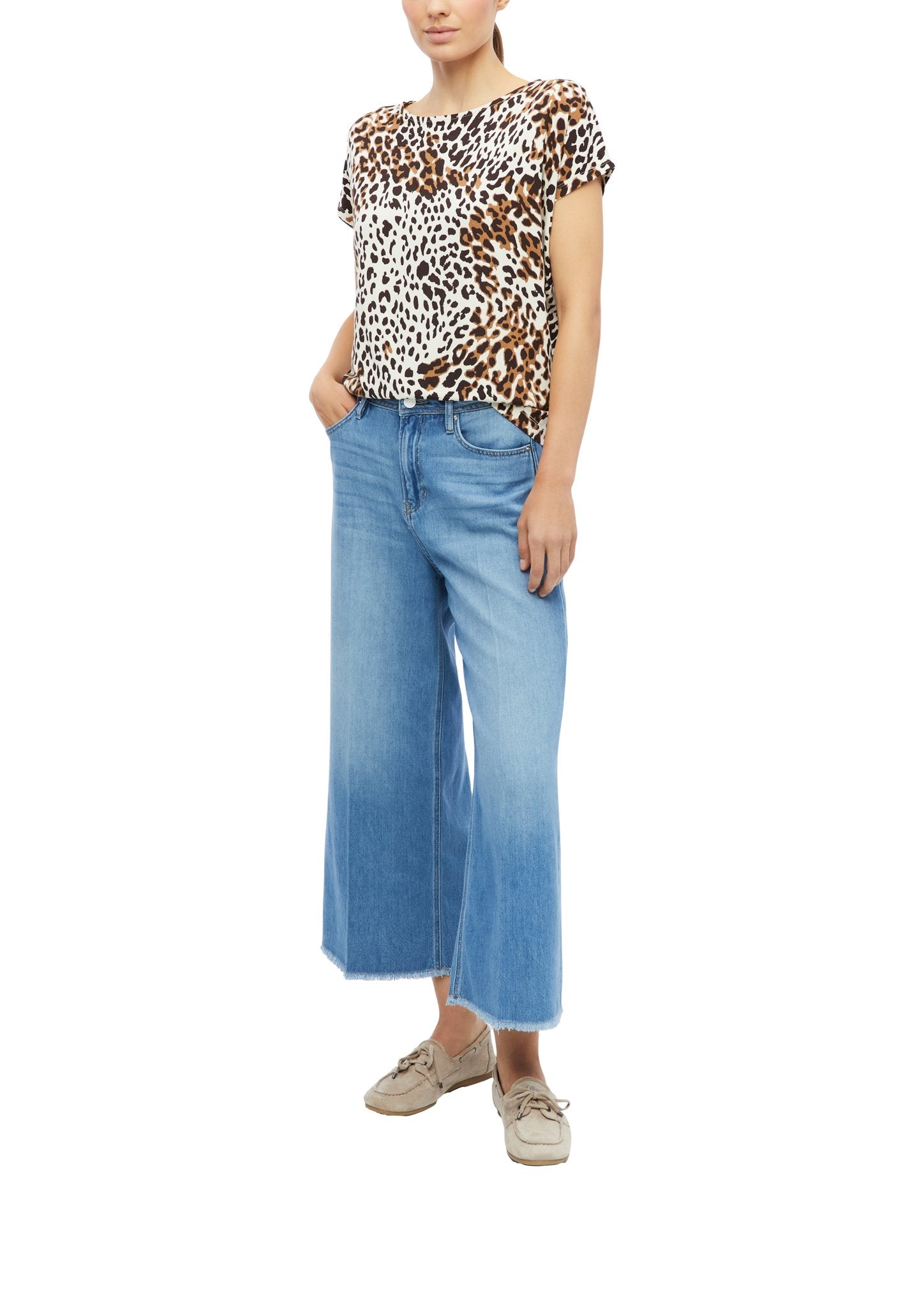 S. Oliver red Damen T-Shirts A White