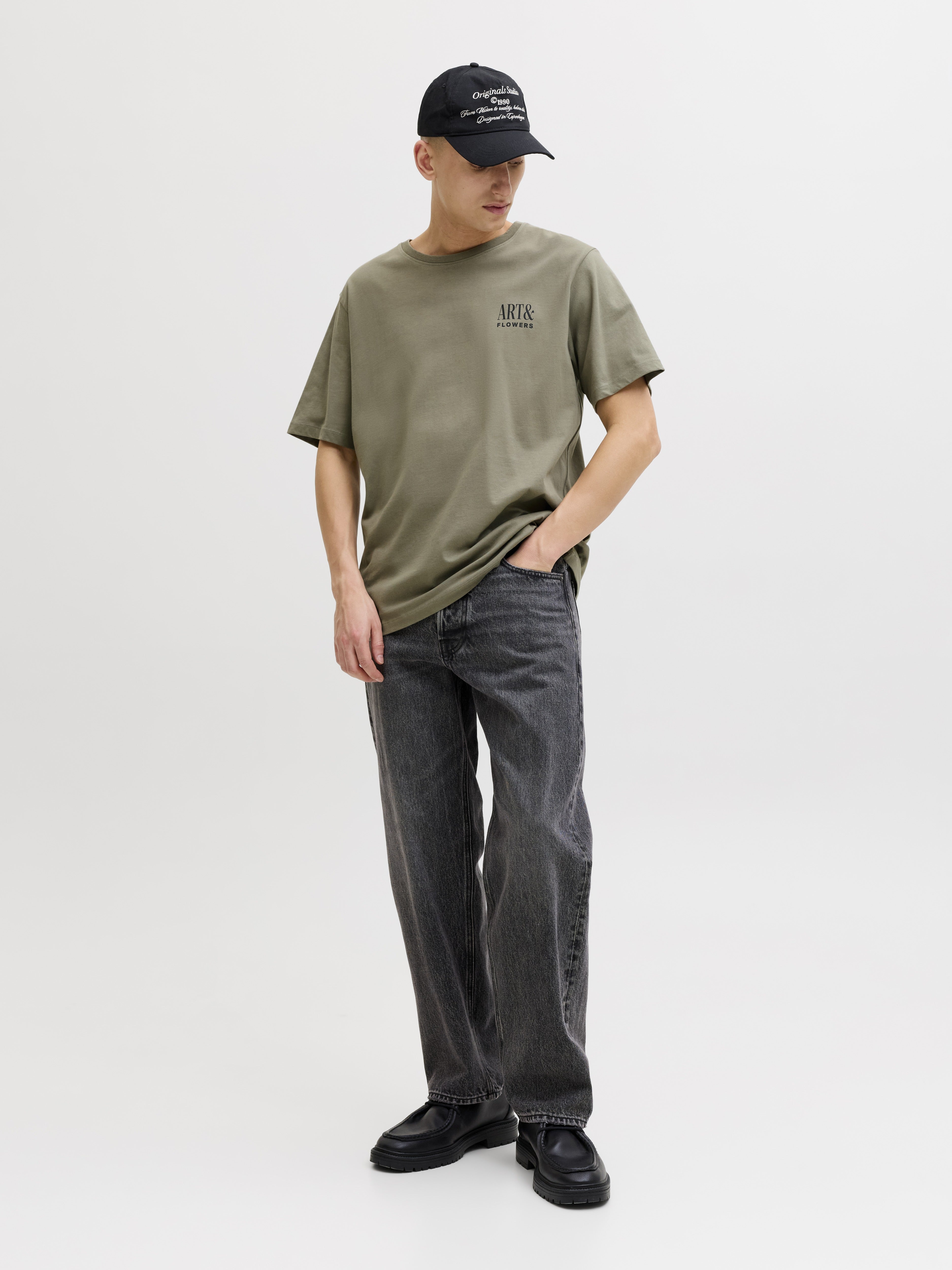 Jack & Jones Herren T-Shirts kurz Vetiver