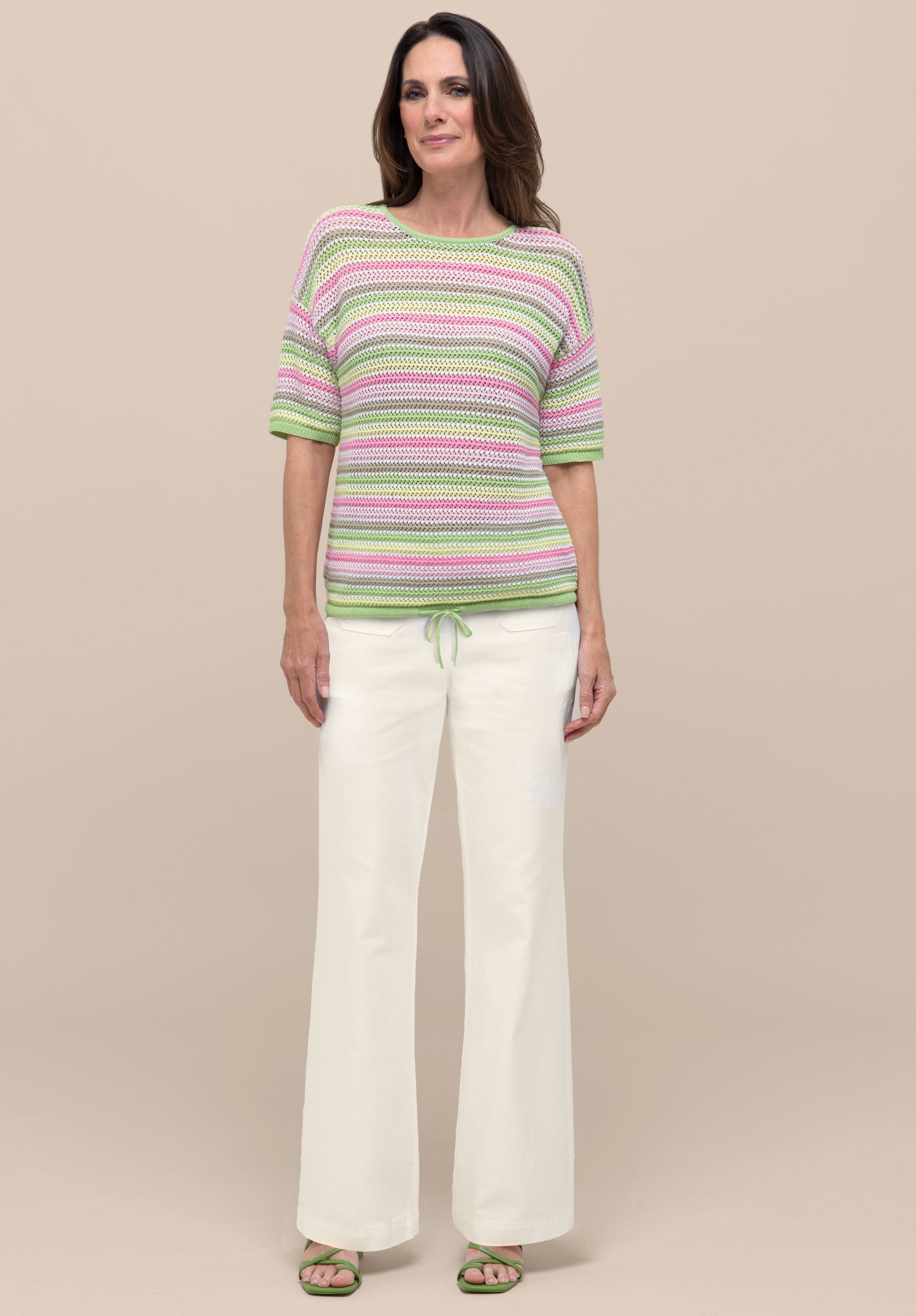 Bianca Damen Pullover Green Mix
