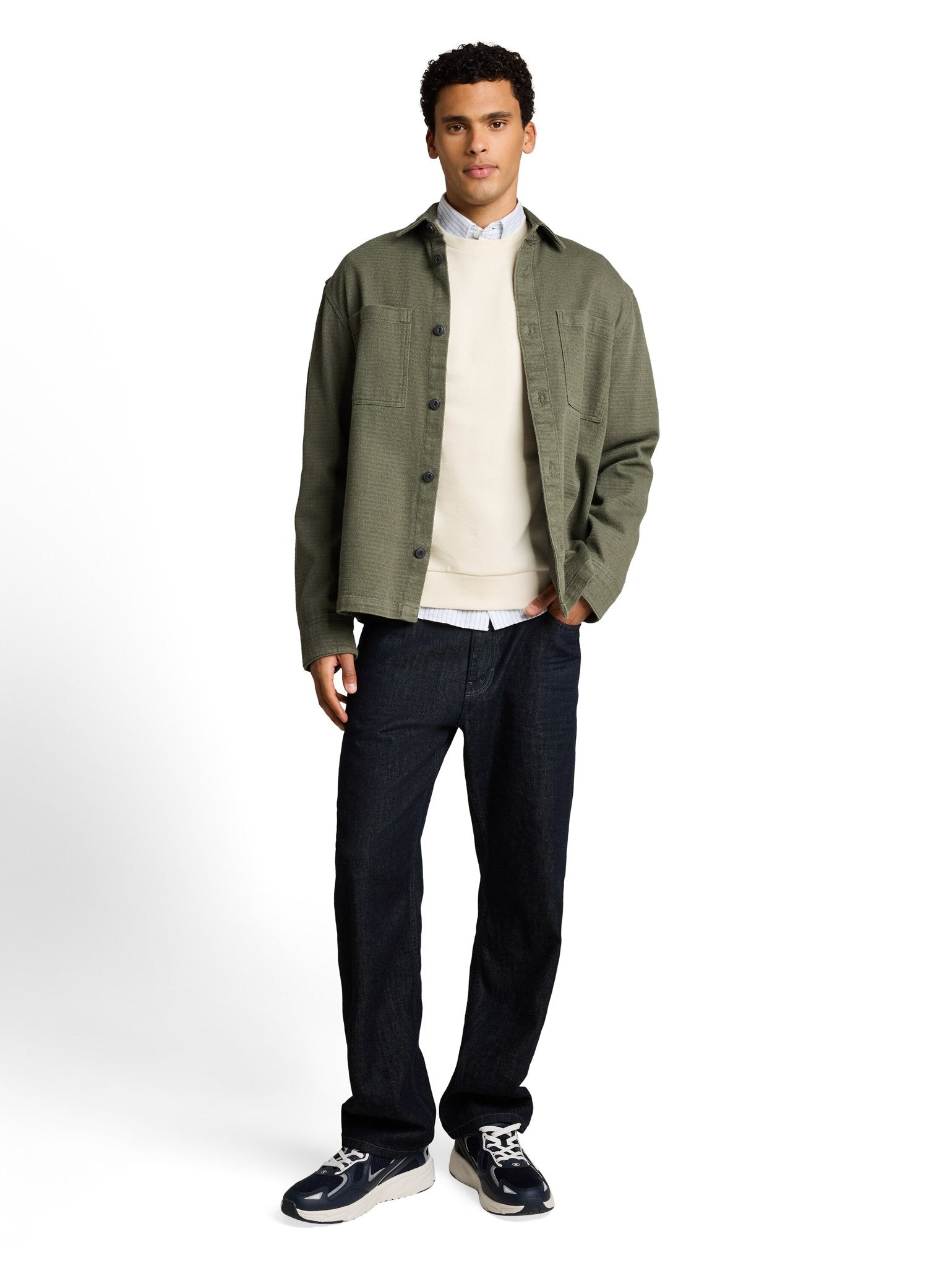 Tom Tailor denim Herren Sweatshirts Gardenia White