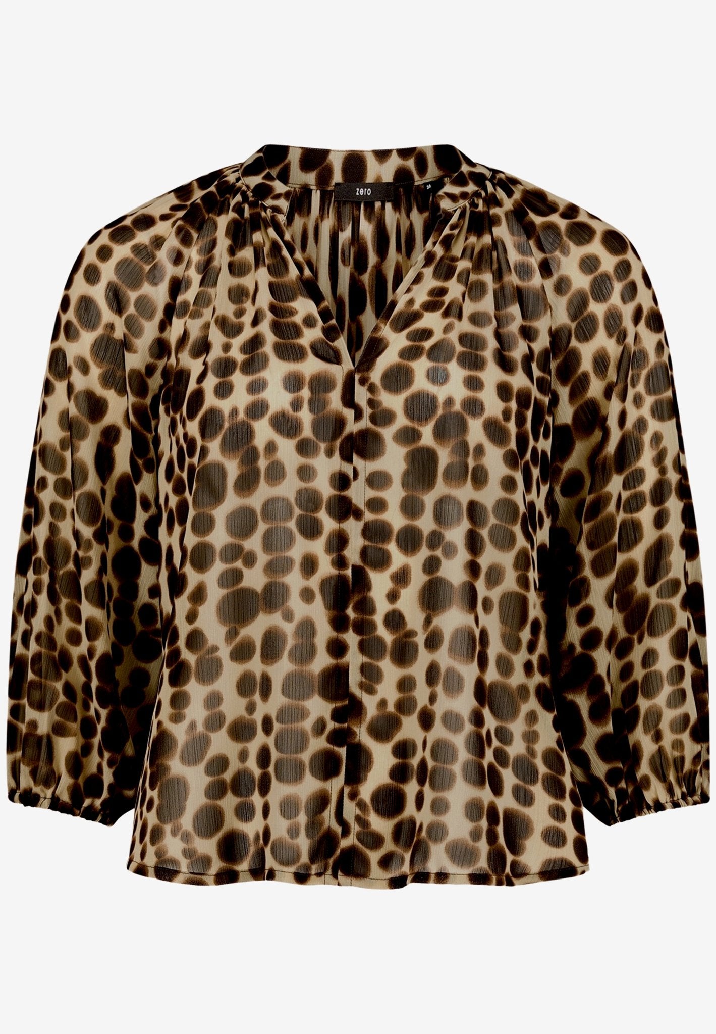 Zero Damen Blusen Beige/Brown