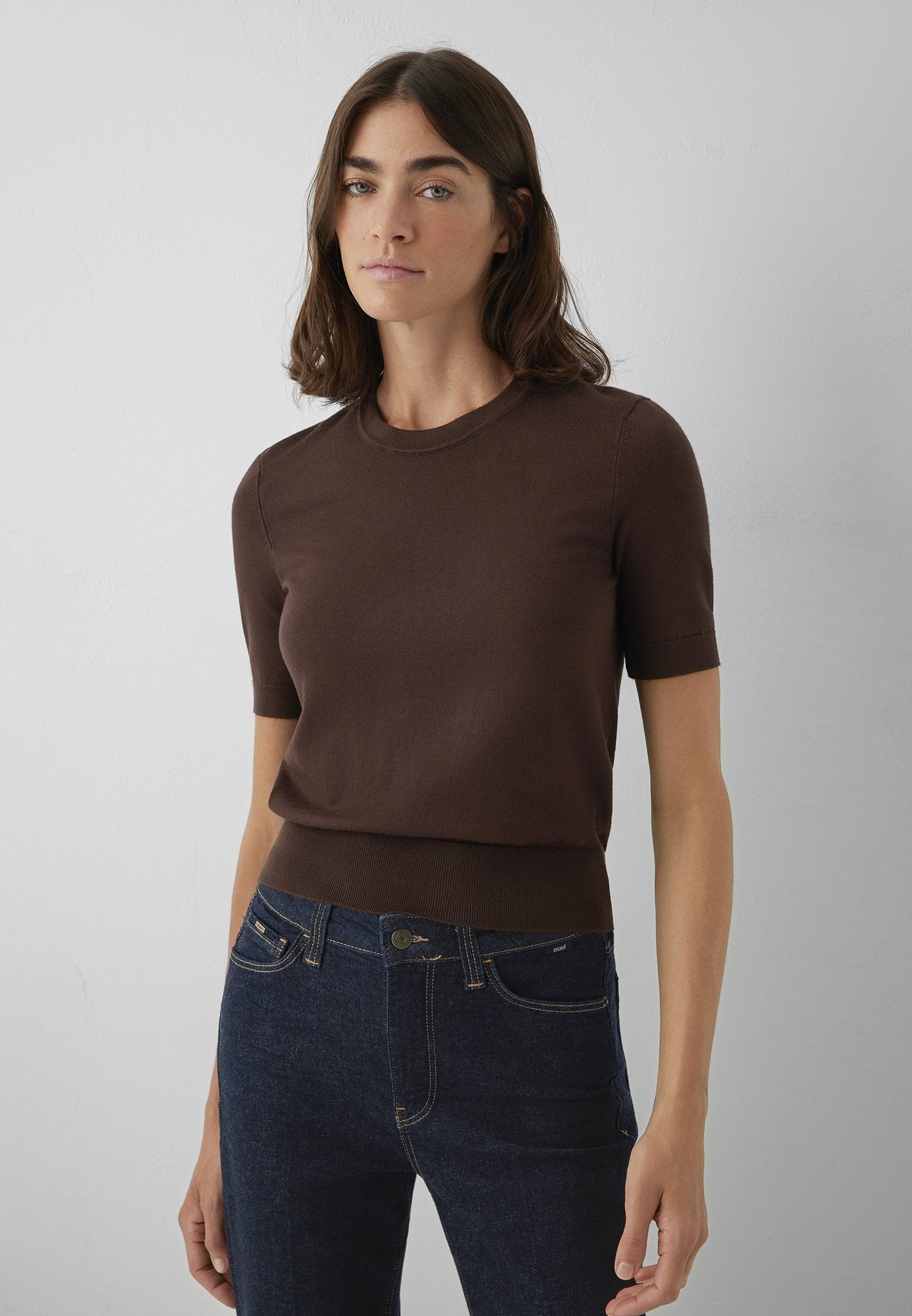 Mavi Damen Pullover Coffee Bean