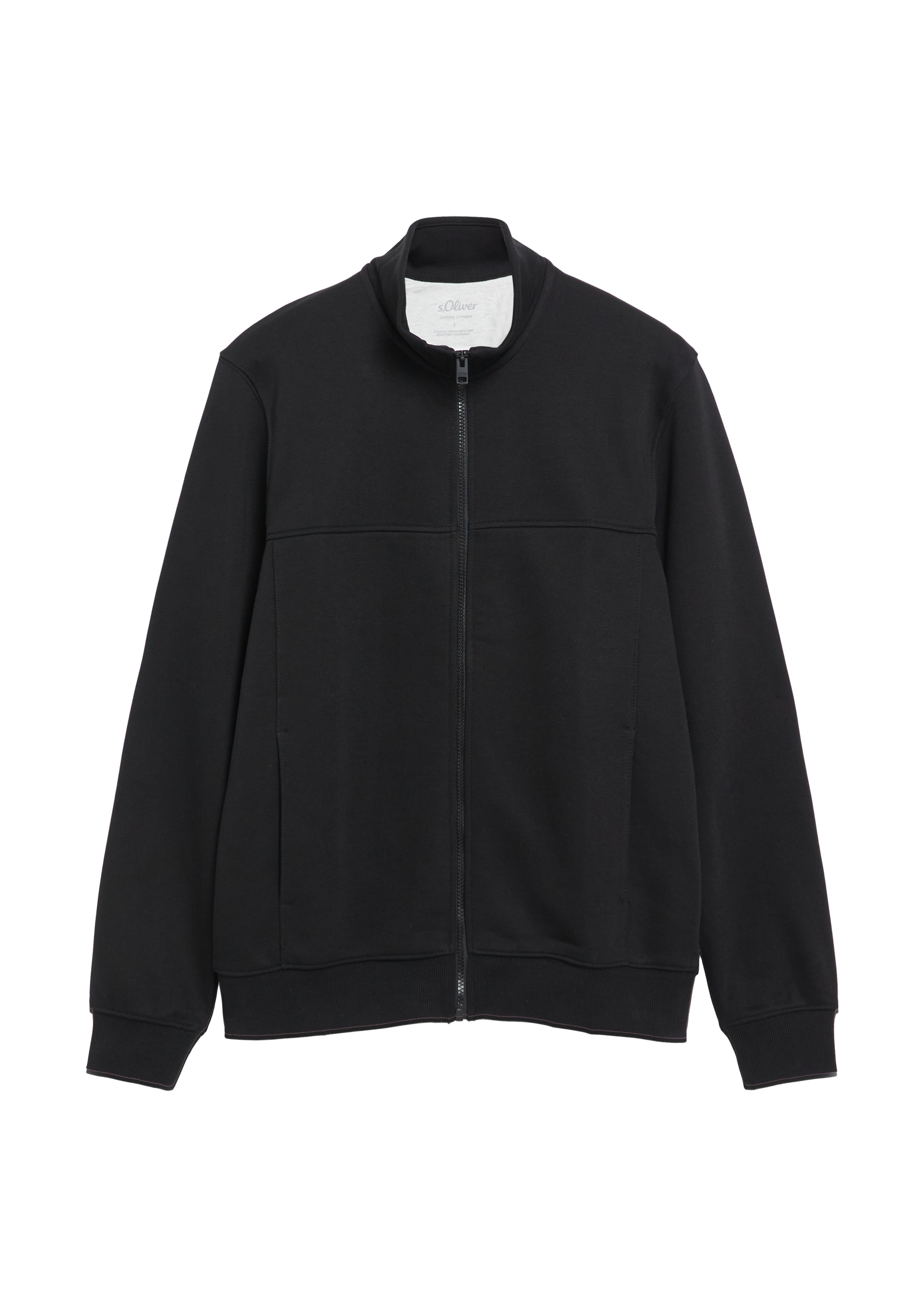S. Oliver red Herren Sweatjacken  Grey/Black