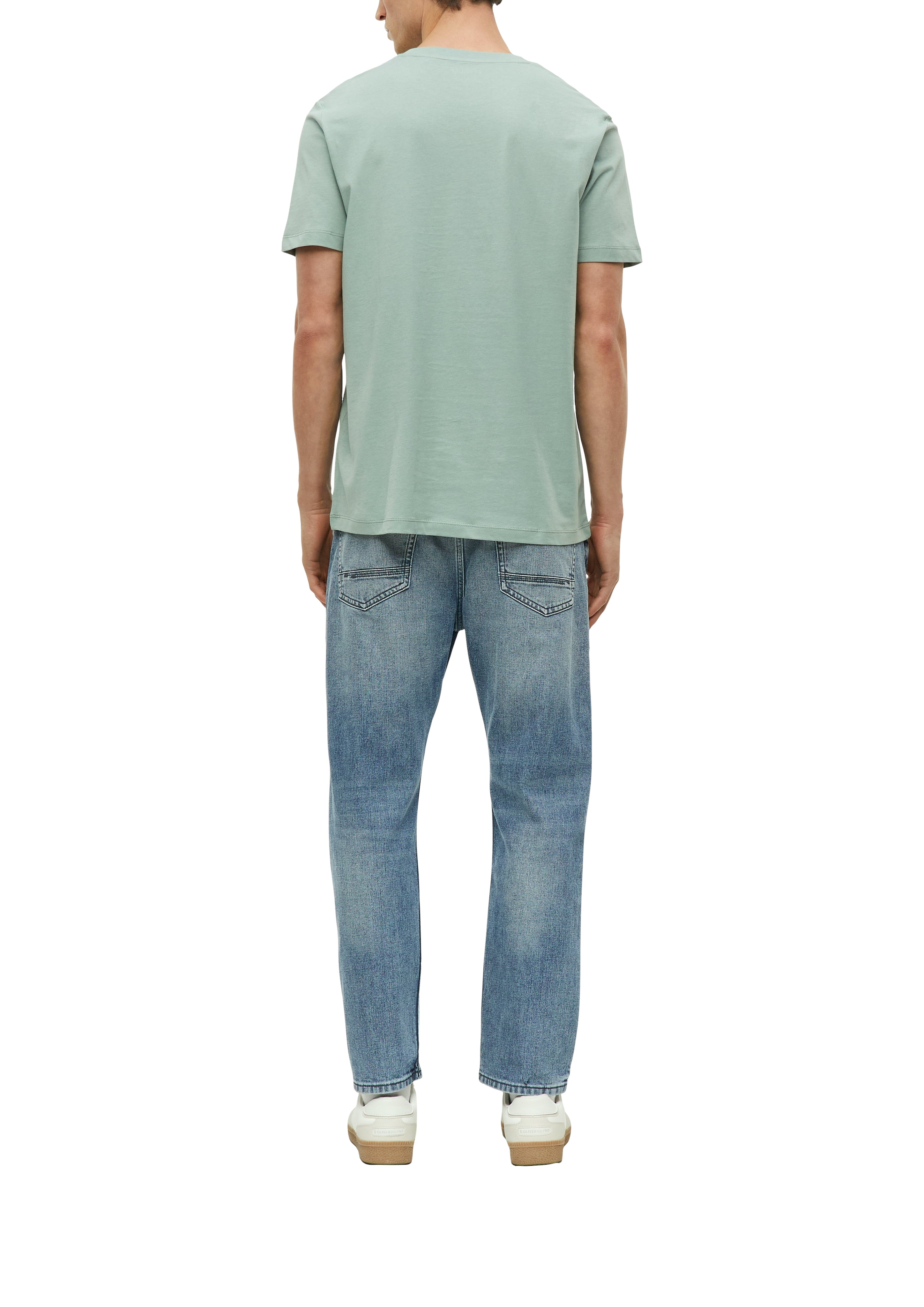 S. Oliver red Herren T-Shirts kurz Blue Green