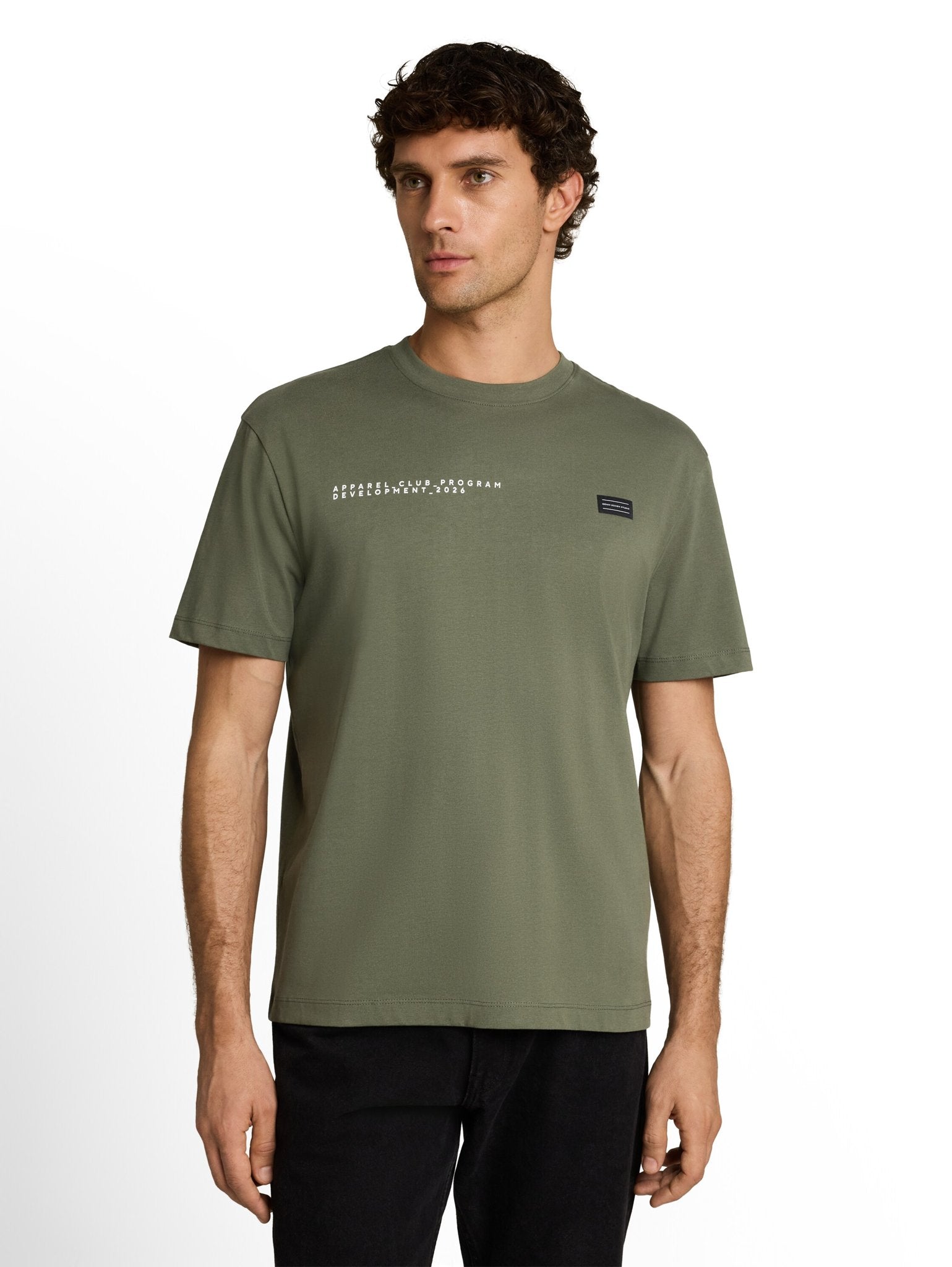 Tom Tailor denim Herren T-Shirts kurz Urban Olive Gre