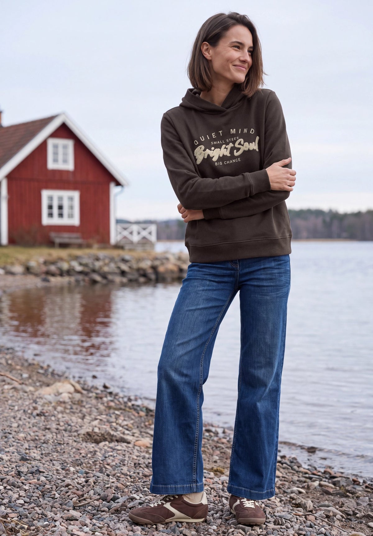 Cecil Damen Pullover  Truffle B