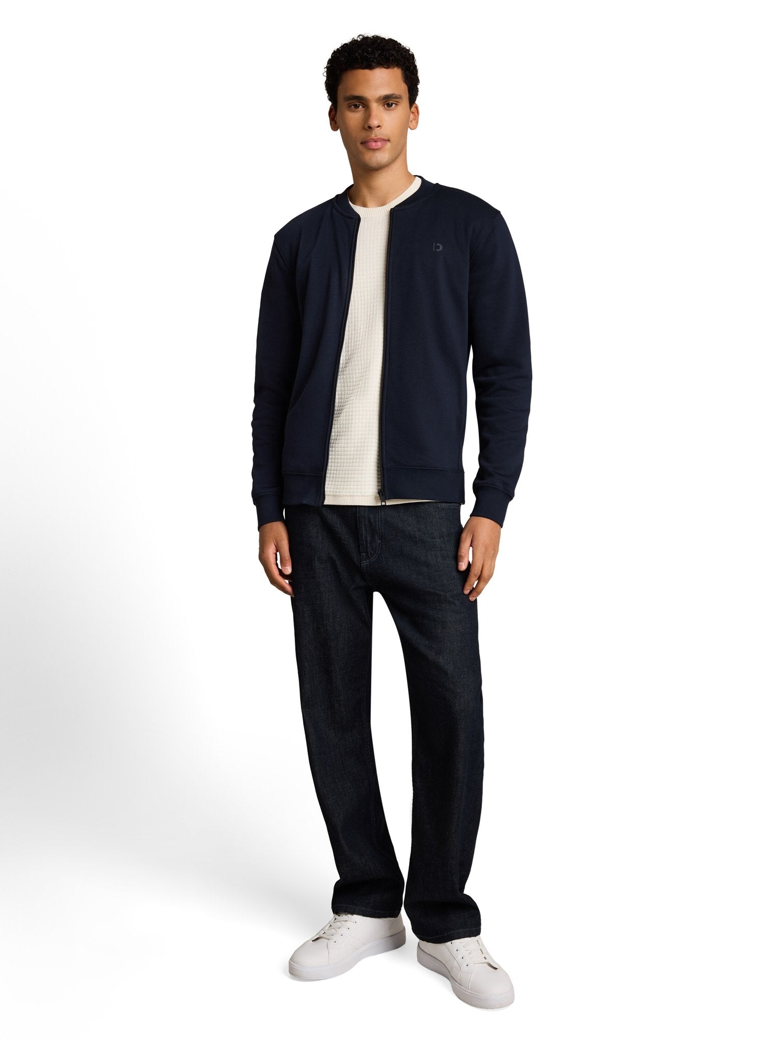 Tom Tailor denim Herren Sweatjacken Sky Captain Blu