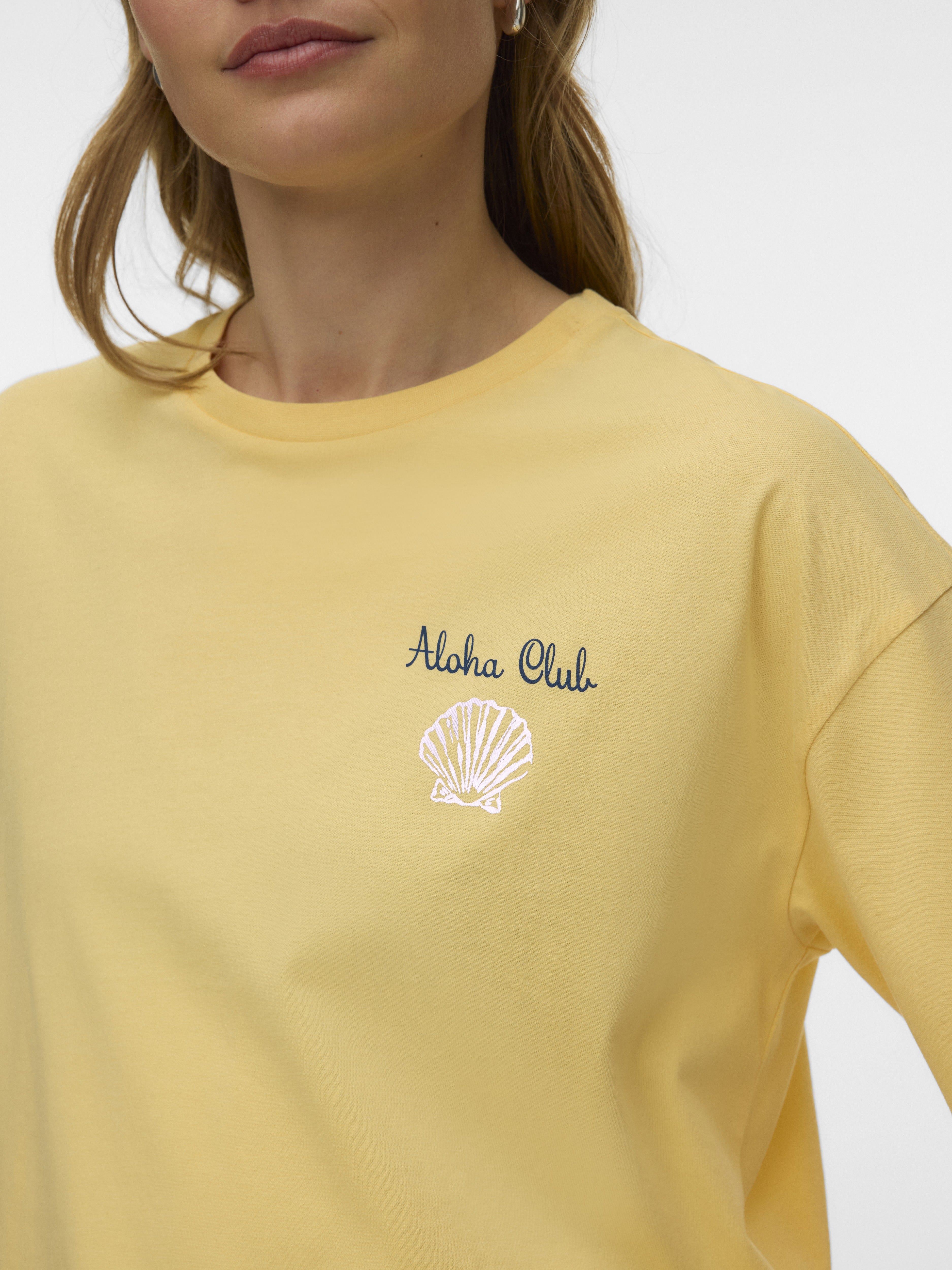 Vero Moda Damen T-Shirts Golden Haze/Alo