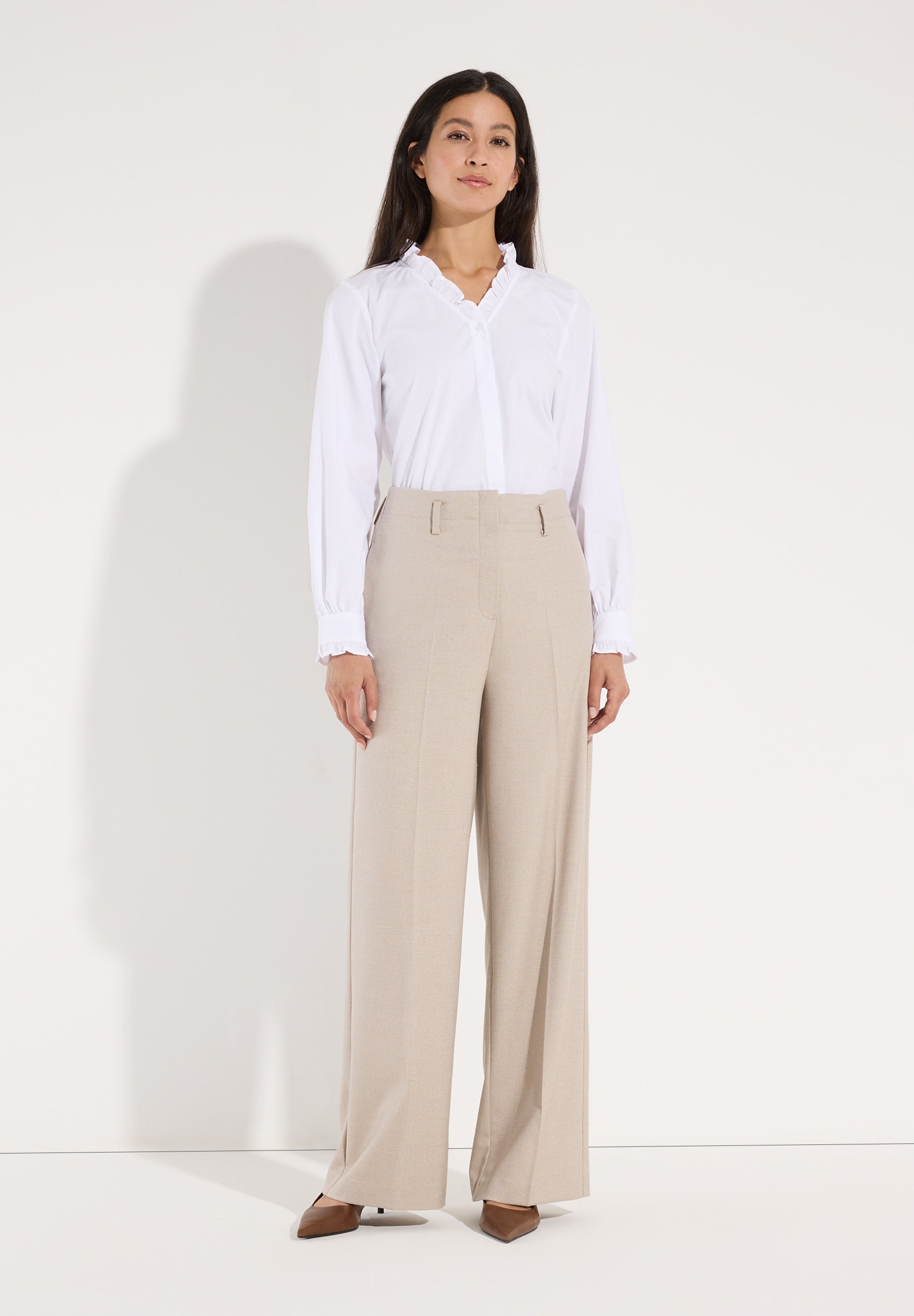More & More Damen Hosen Pale Stone