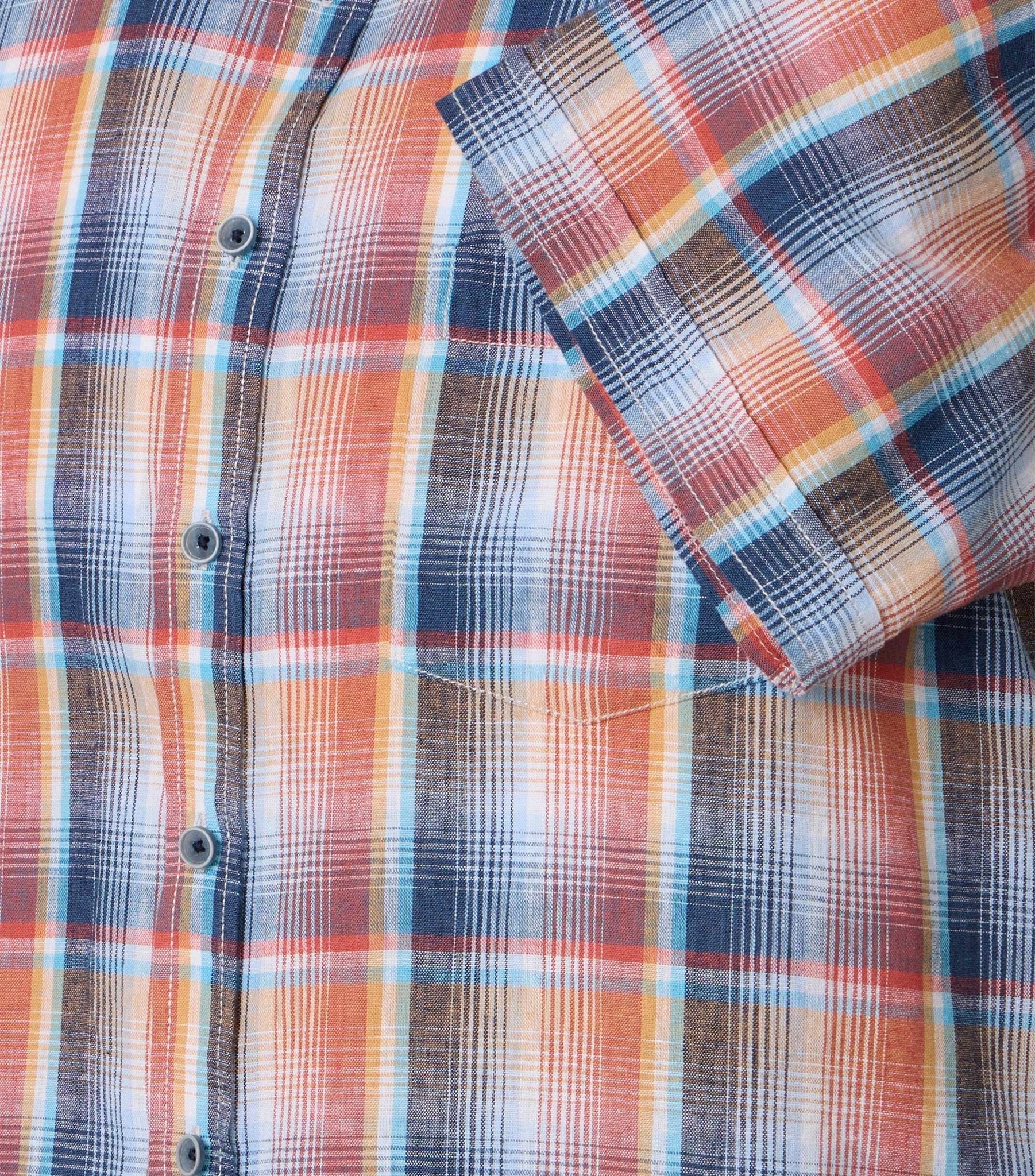 Casa Moda Herren Hemden kurz  Orange