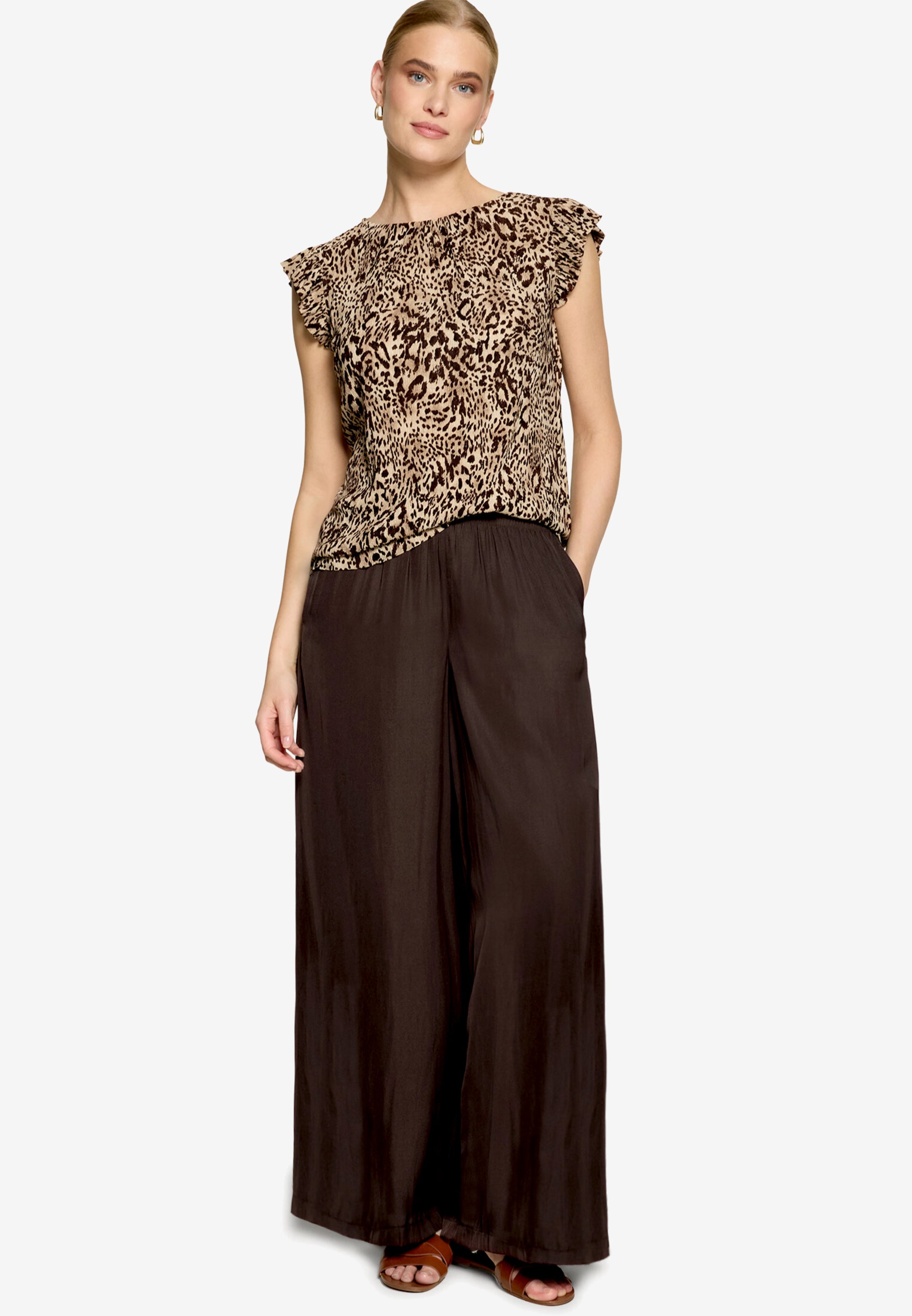 Zero Damen T-Shirts Beige/Brown