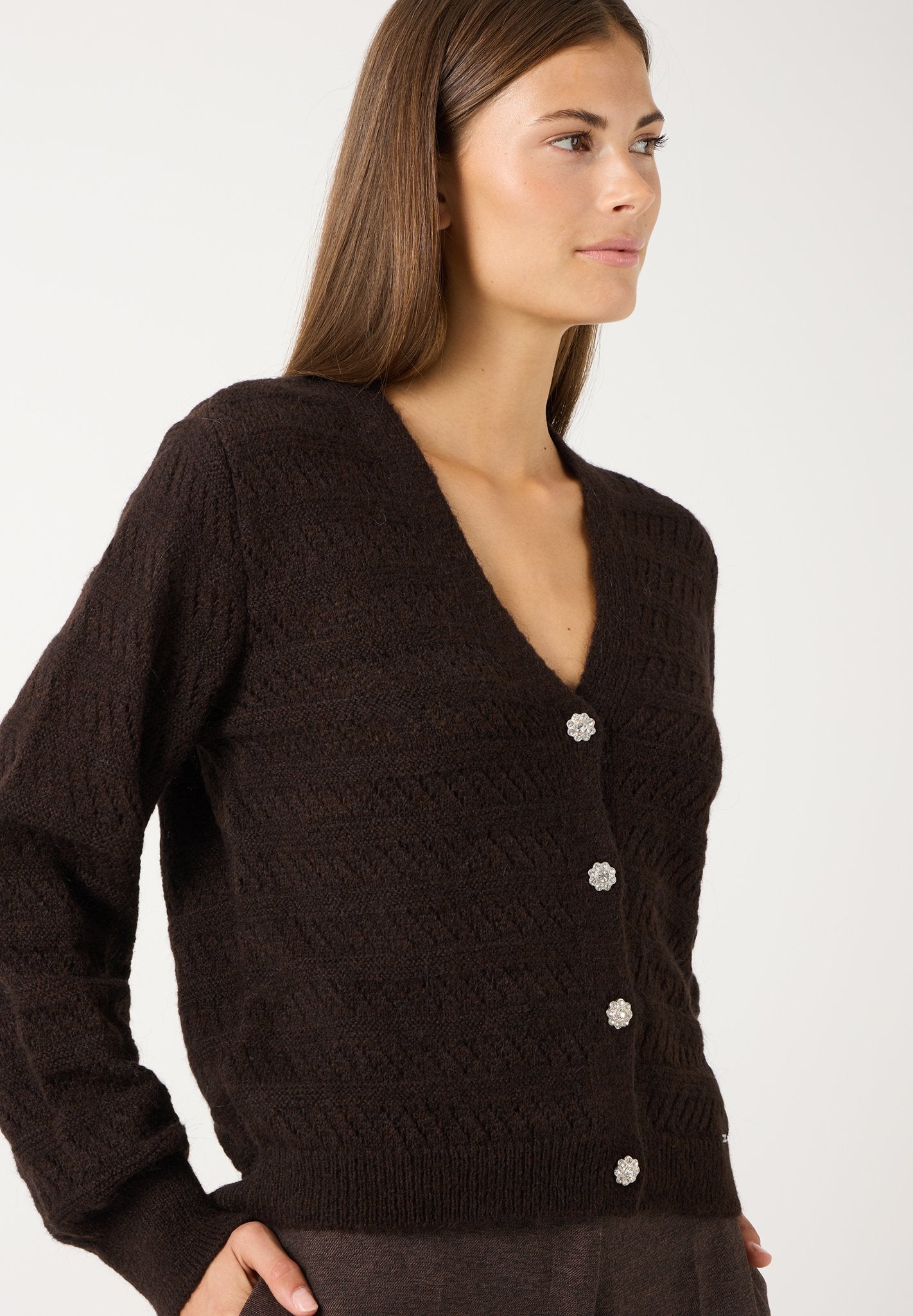 More & More Damen Strickjacken  Espresso B