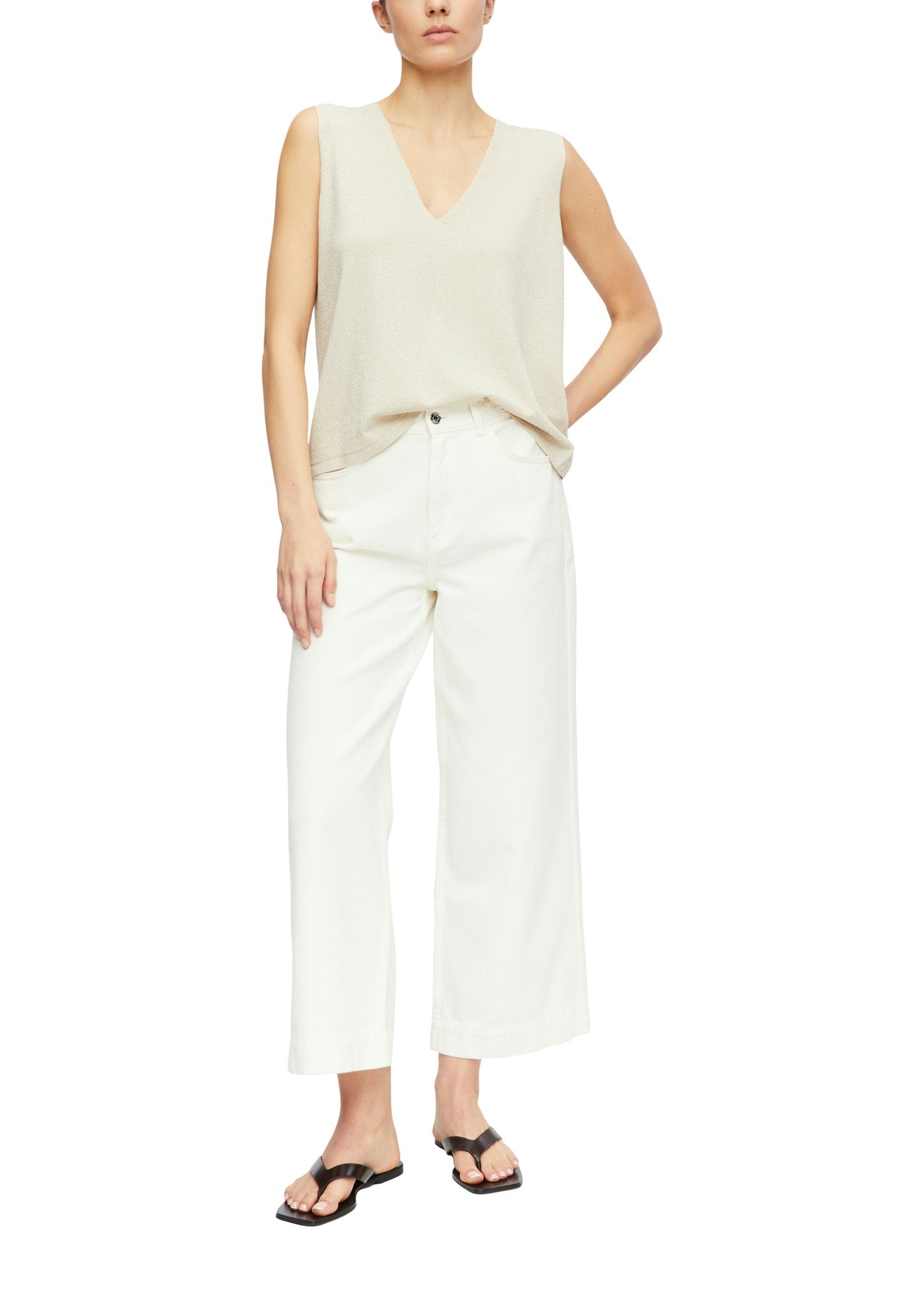 Comma Damen Pullover Grey/Black