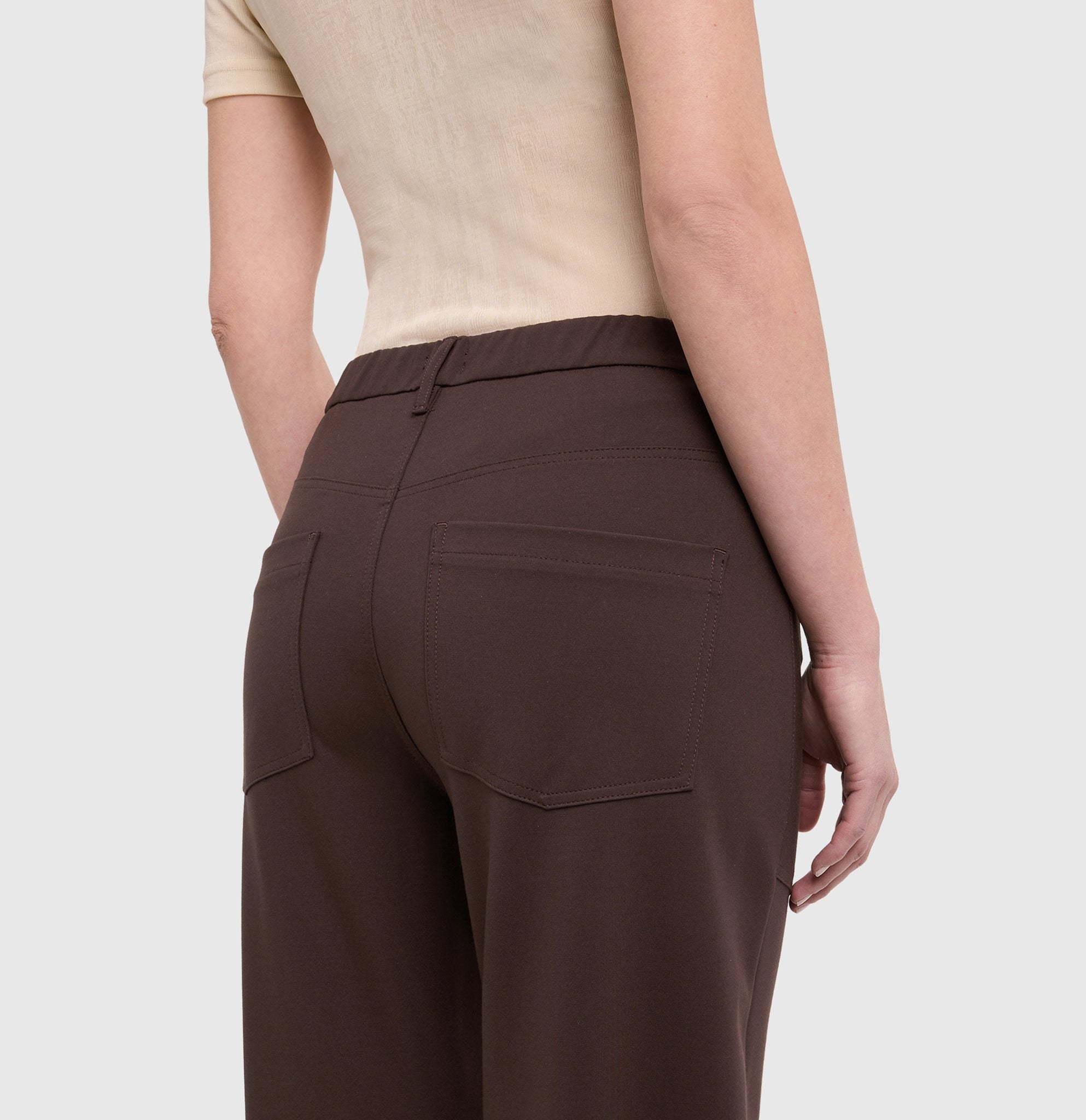 Mac Damen Hosen Truffle Brown