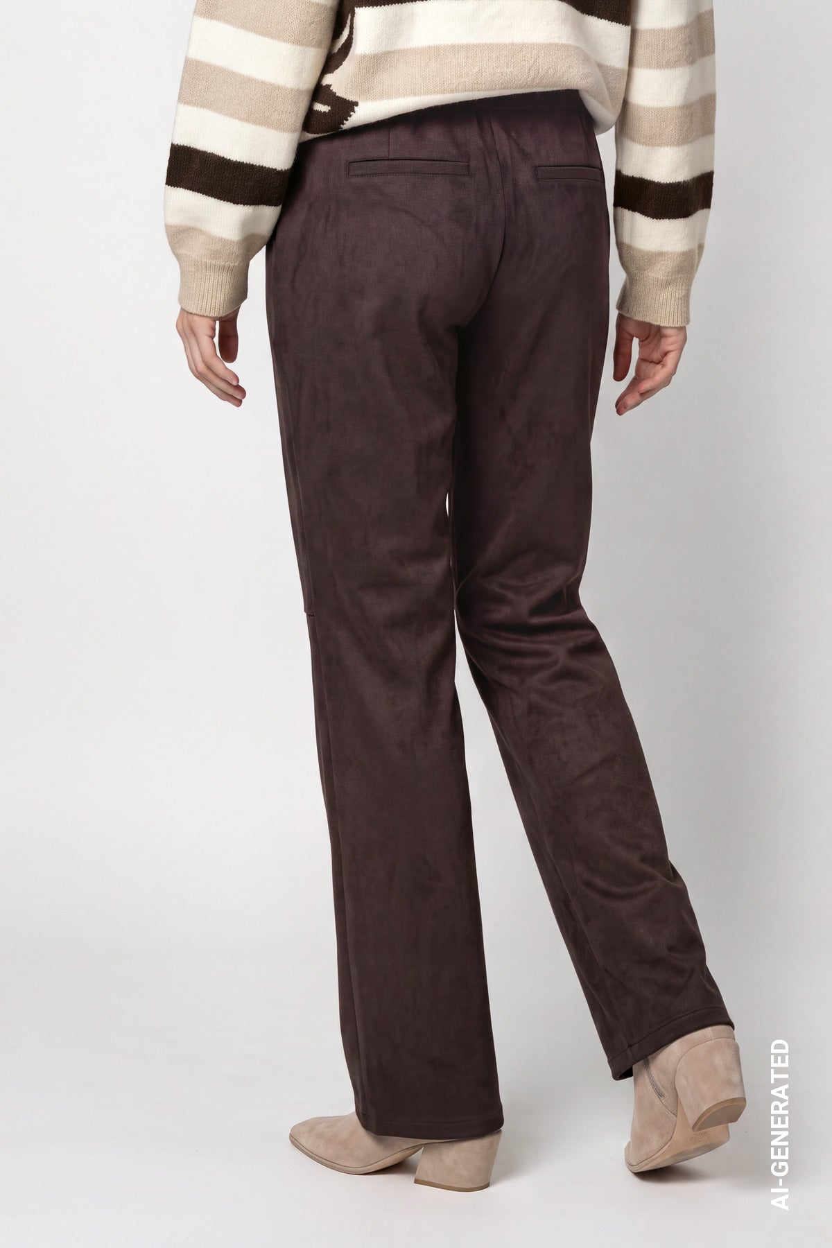 Monari Damen Hosen Black Coffe