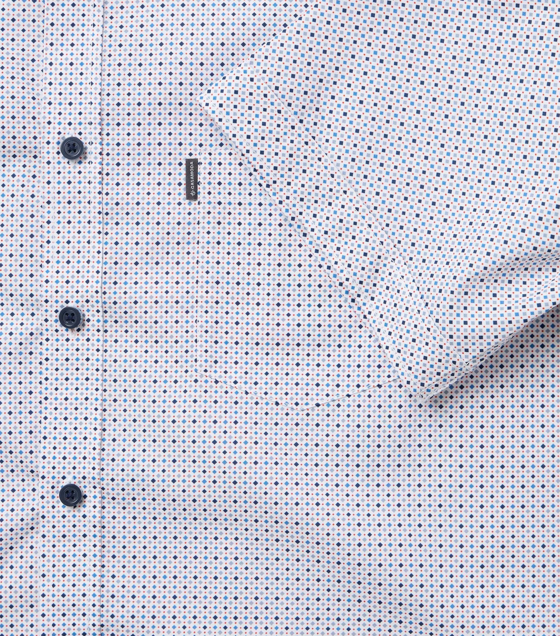 Casa Moda Herren Hemden kurz  Blau