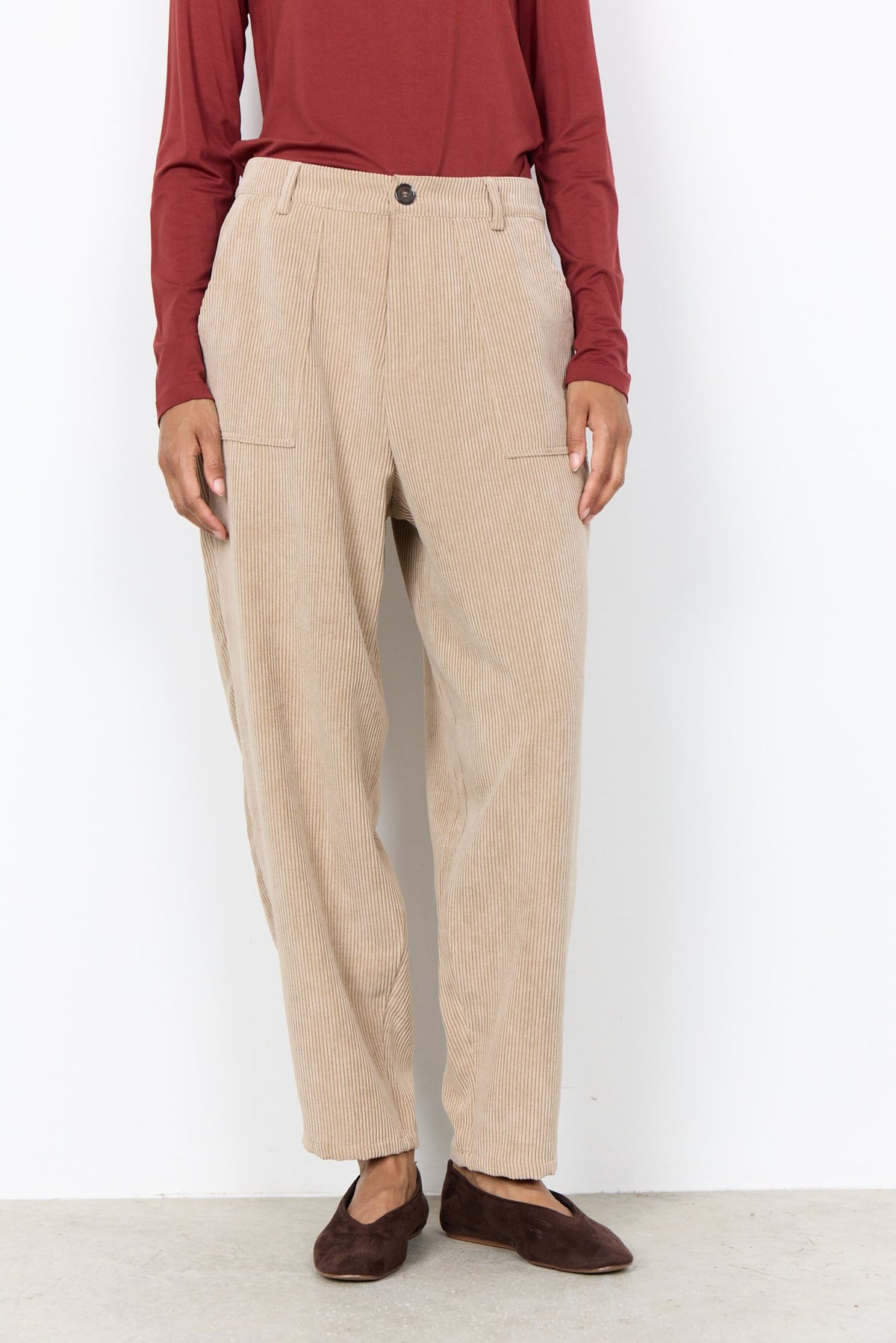 Soya Concept Damen Hosen Camel