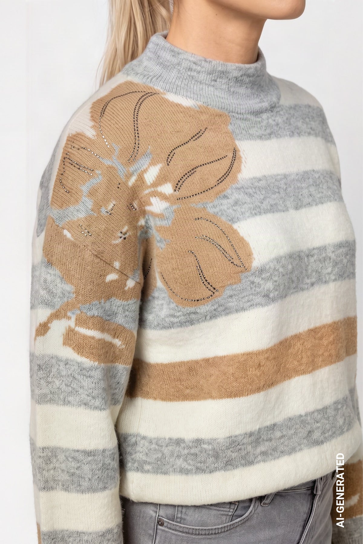 Monari Damen Pullover  Light Grey