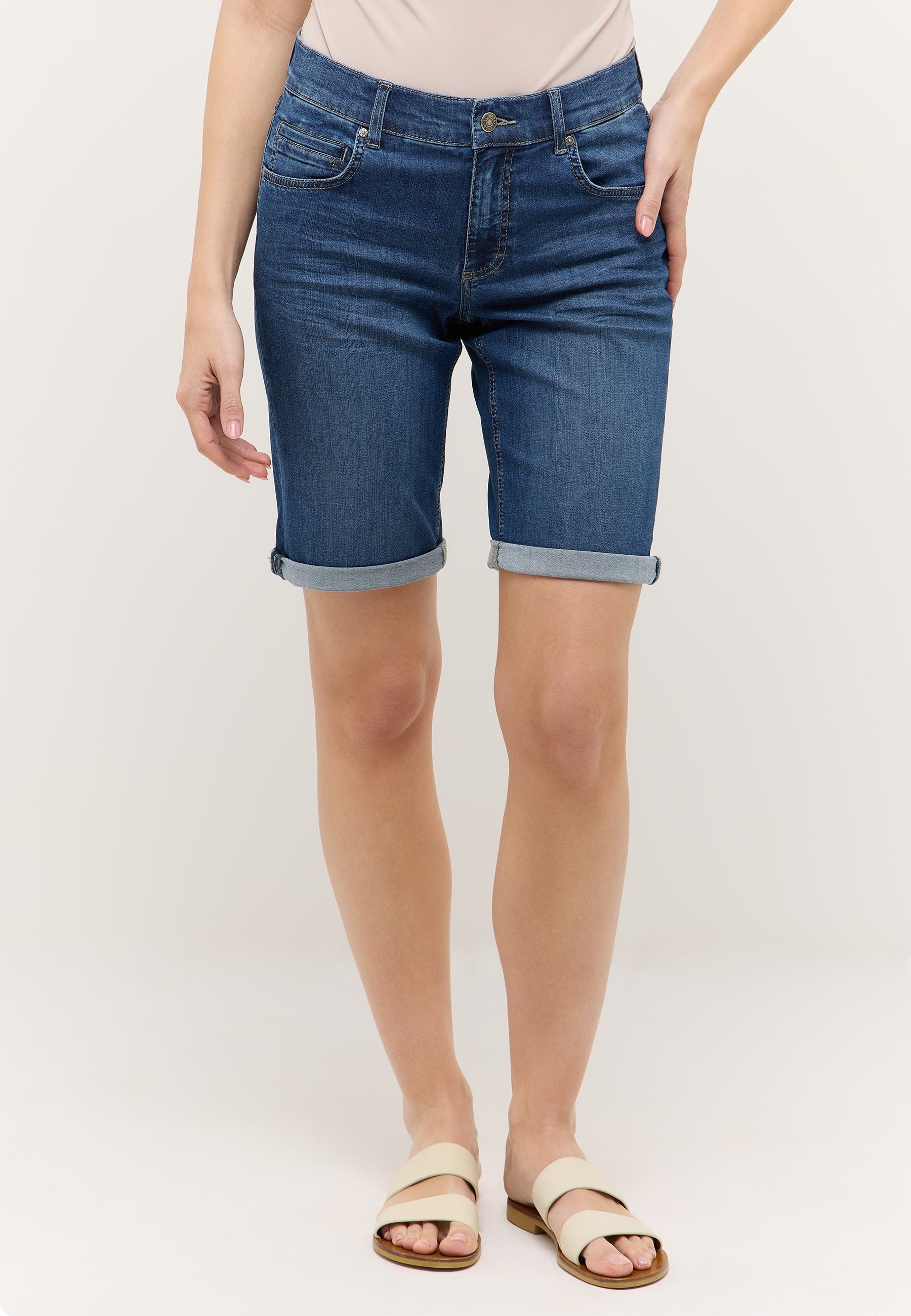 Angels Damen Hosen  Mid Blue U