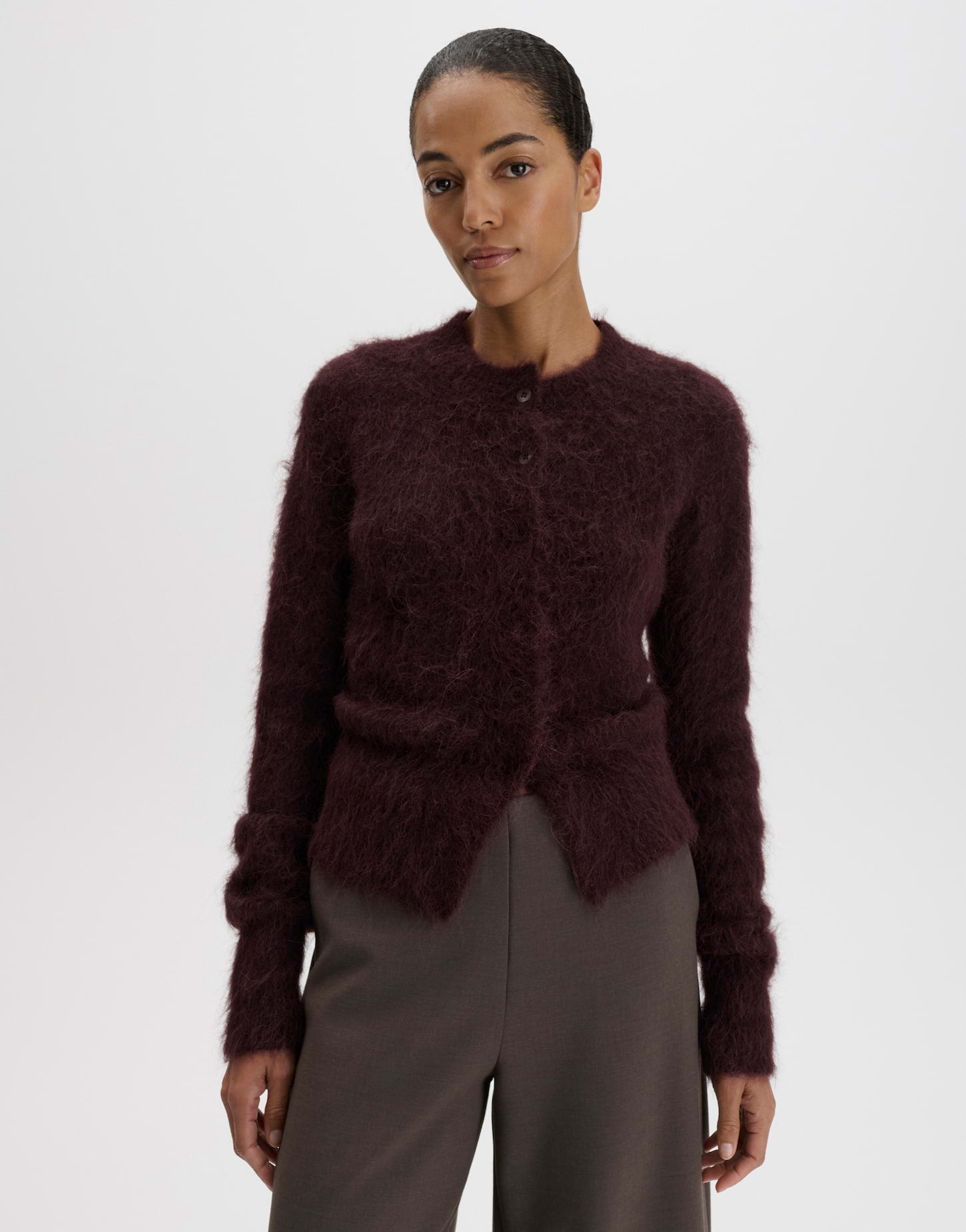 Someday Damen Pullover Mahogany