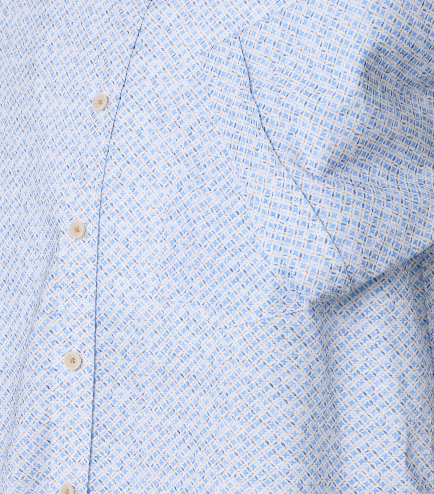 Casa Moda Herren Hemden kurz  Blau
