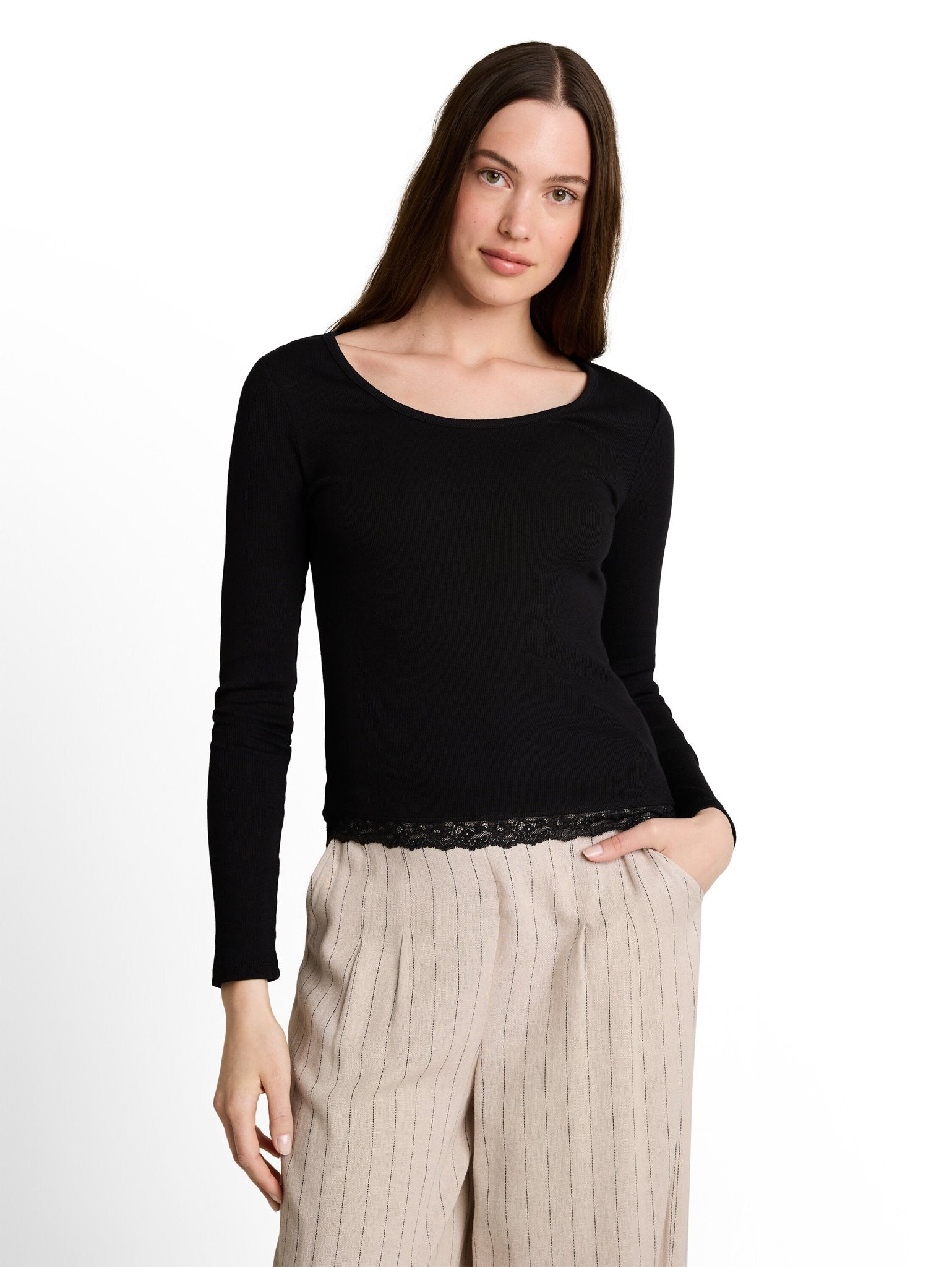 Tom Tailor denim Damen T-Shirts Deep Black