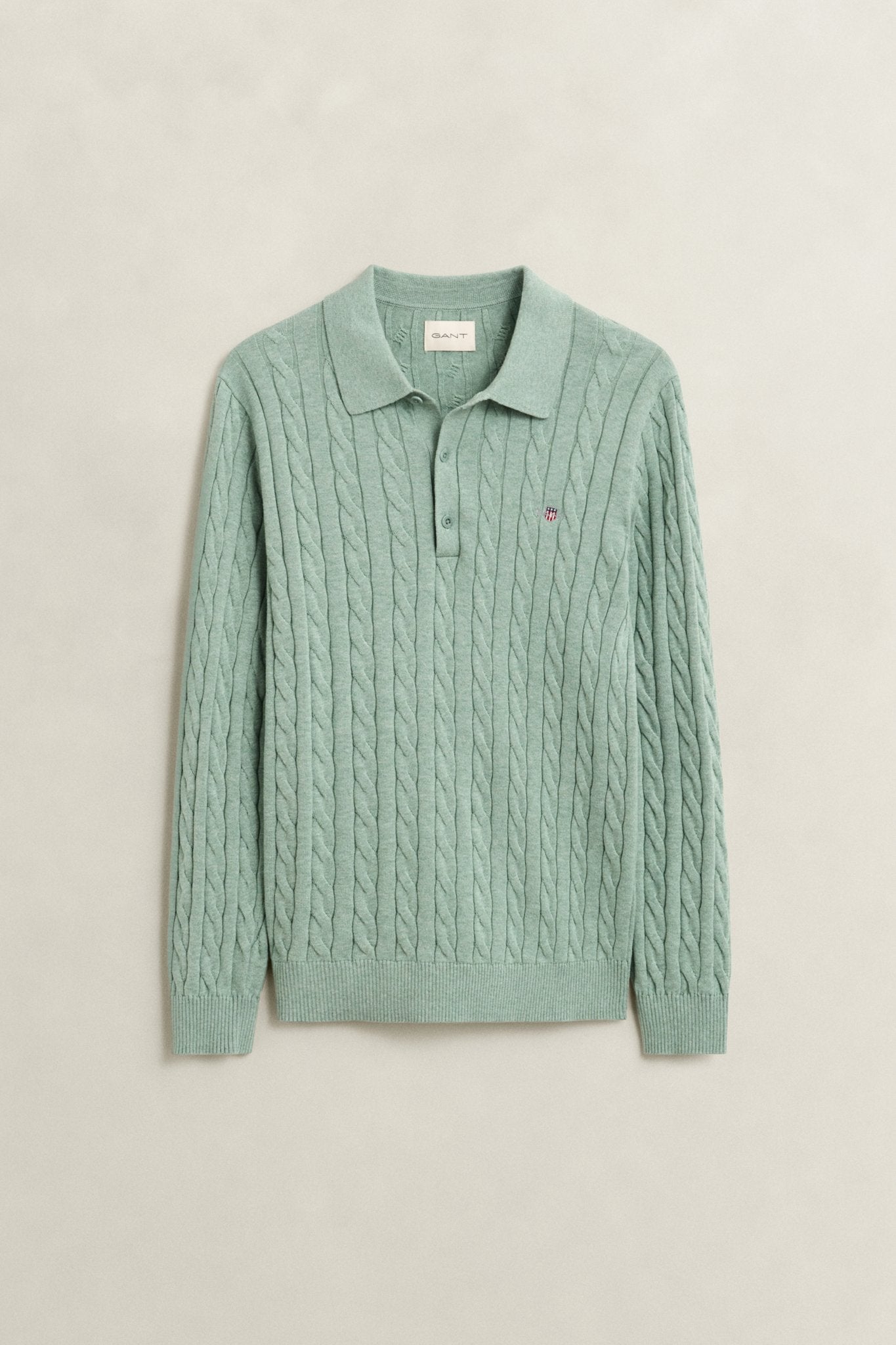 Gant Herren Pullover  Soft Green