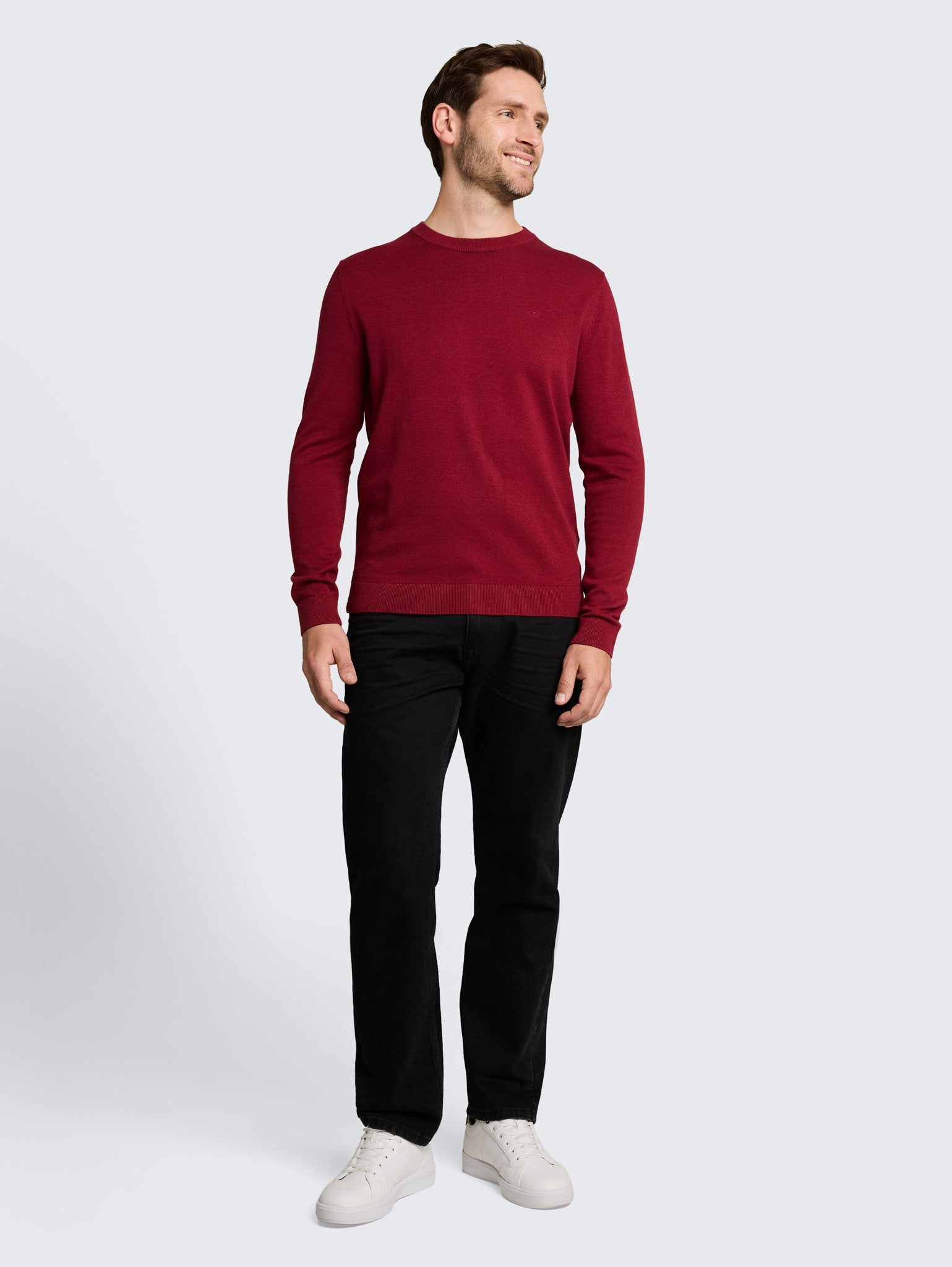 Tom Tailor Herren Pullover Carlet Red Mela