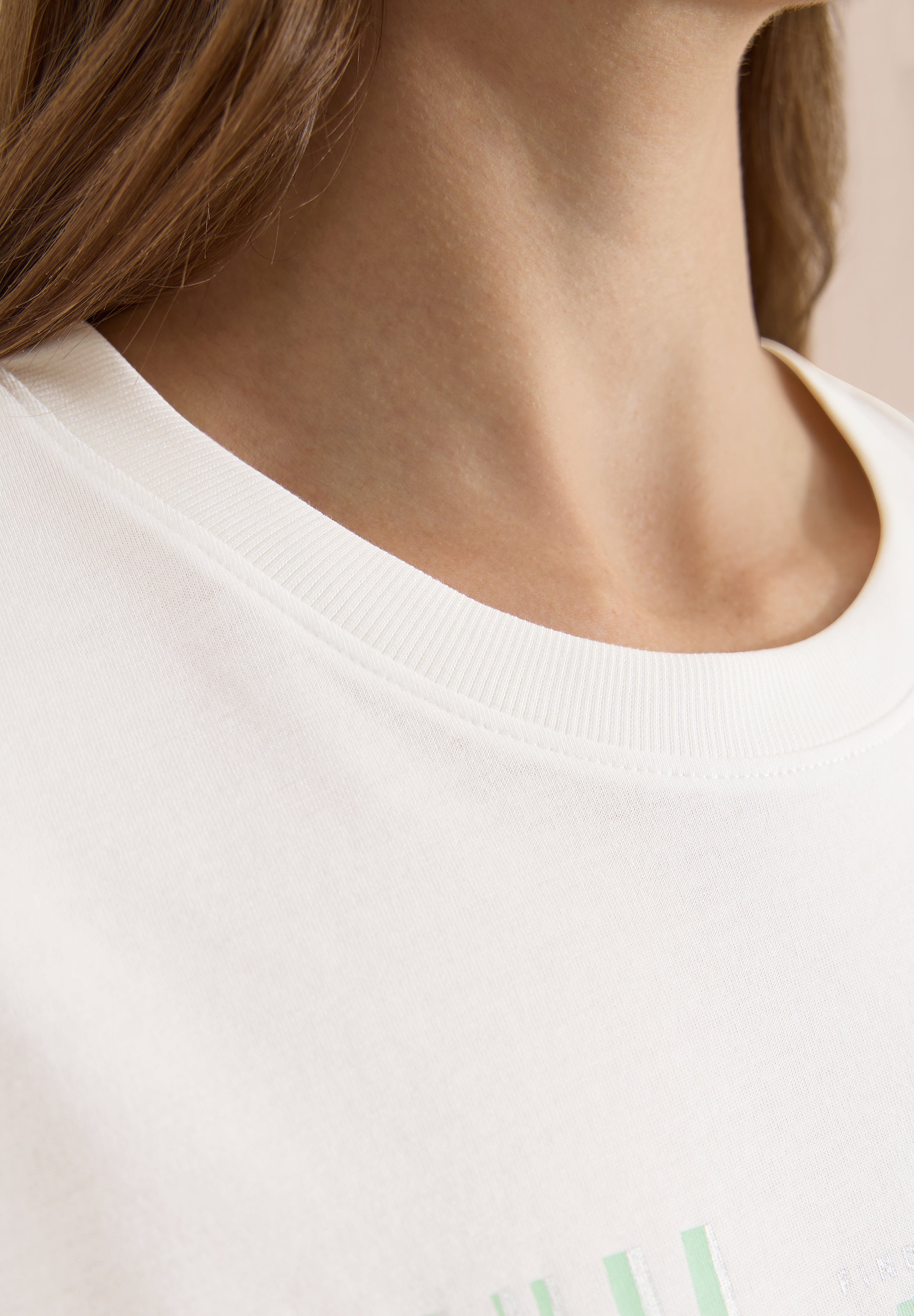 Cecil Damen T-Shirts  Vanilla W