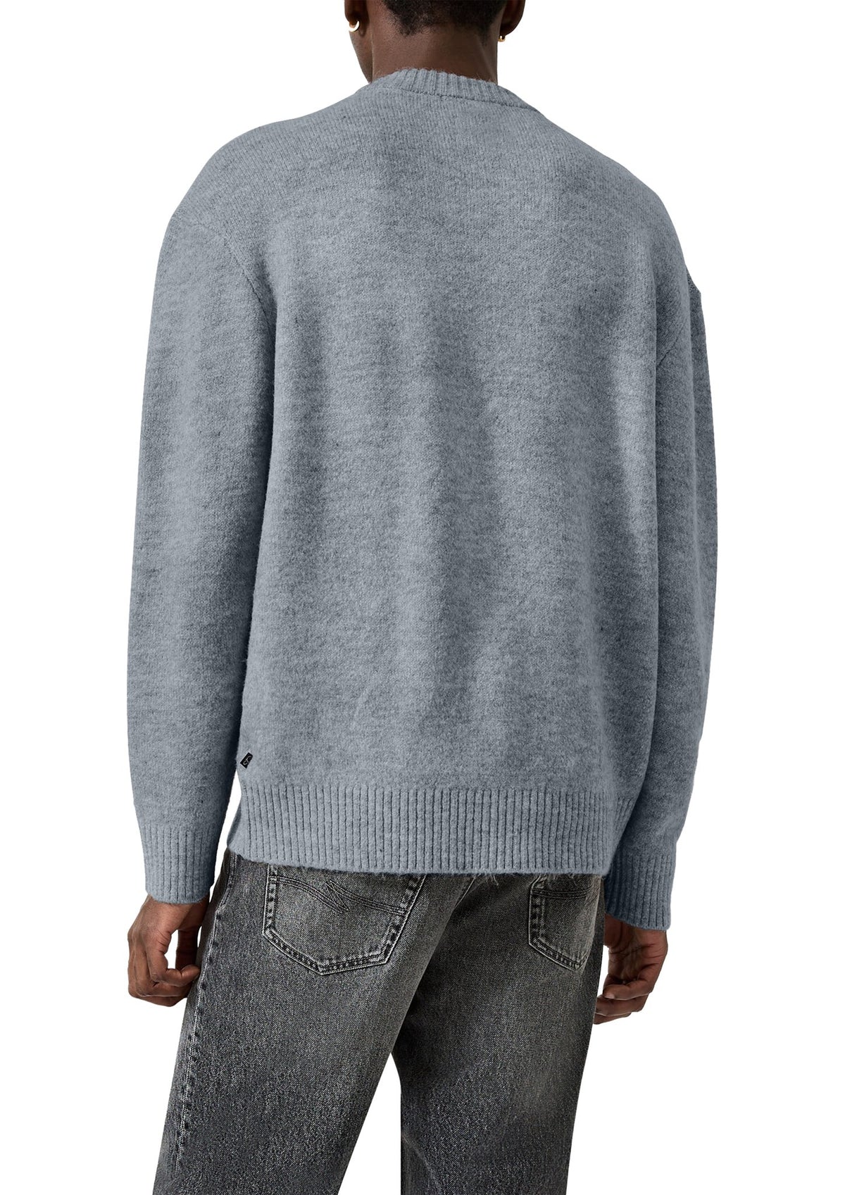 QS by S.Oliver Herren Pullover  Grey/Black