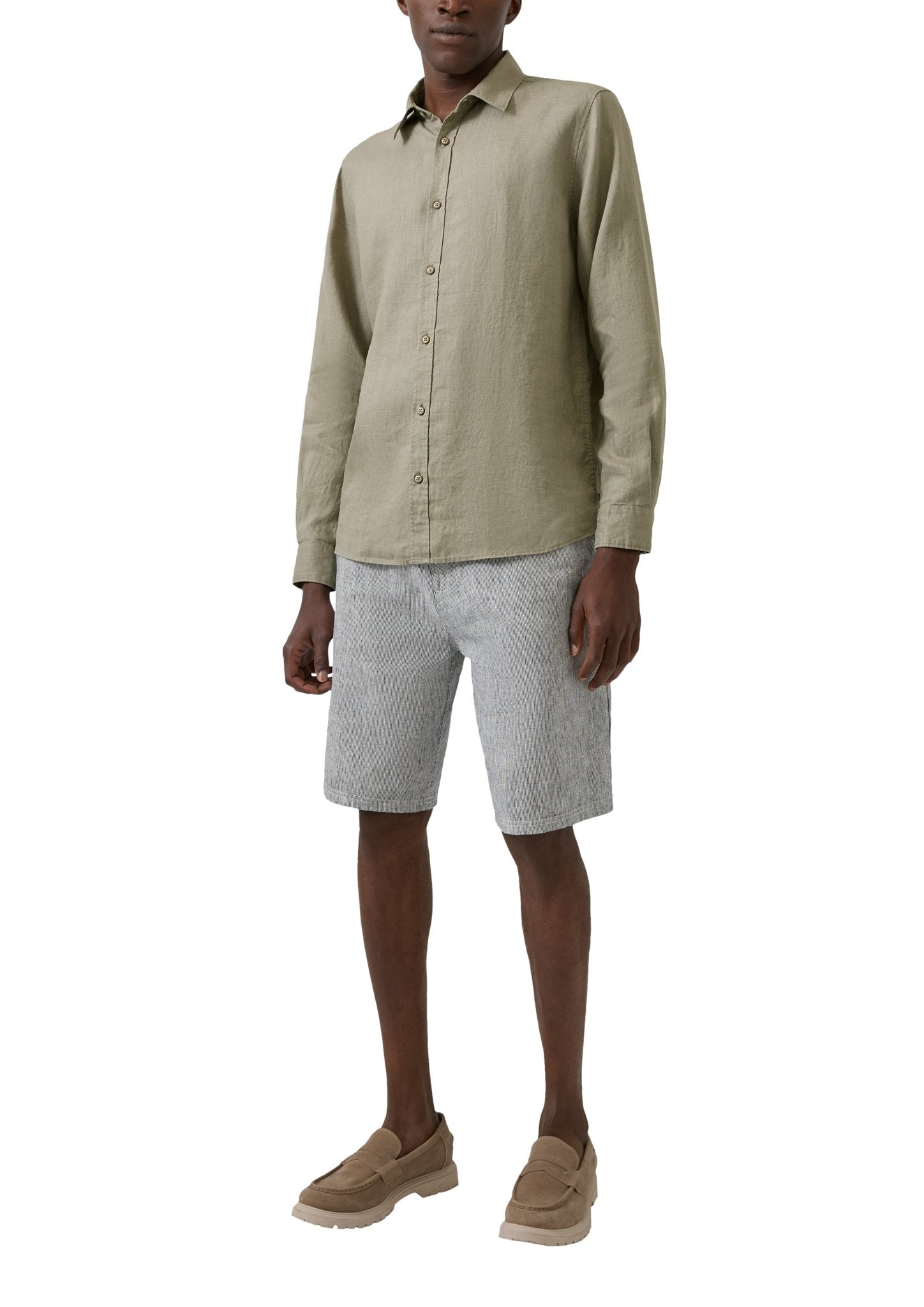 S. Oliver red Herren Hemden lang Green
