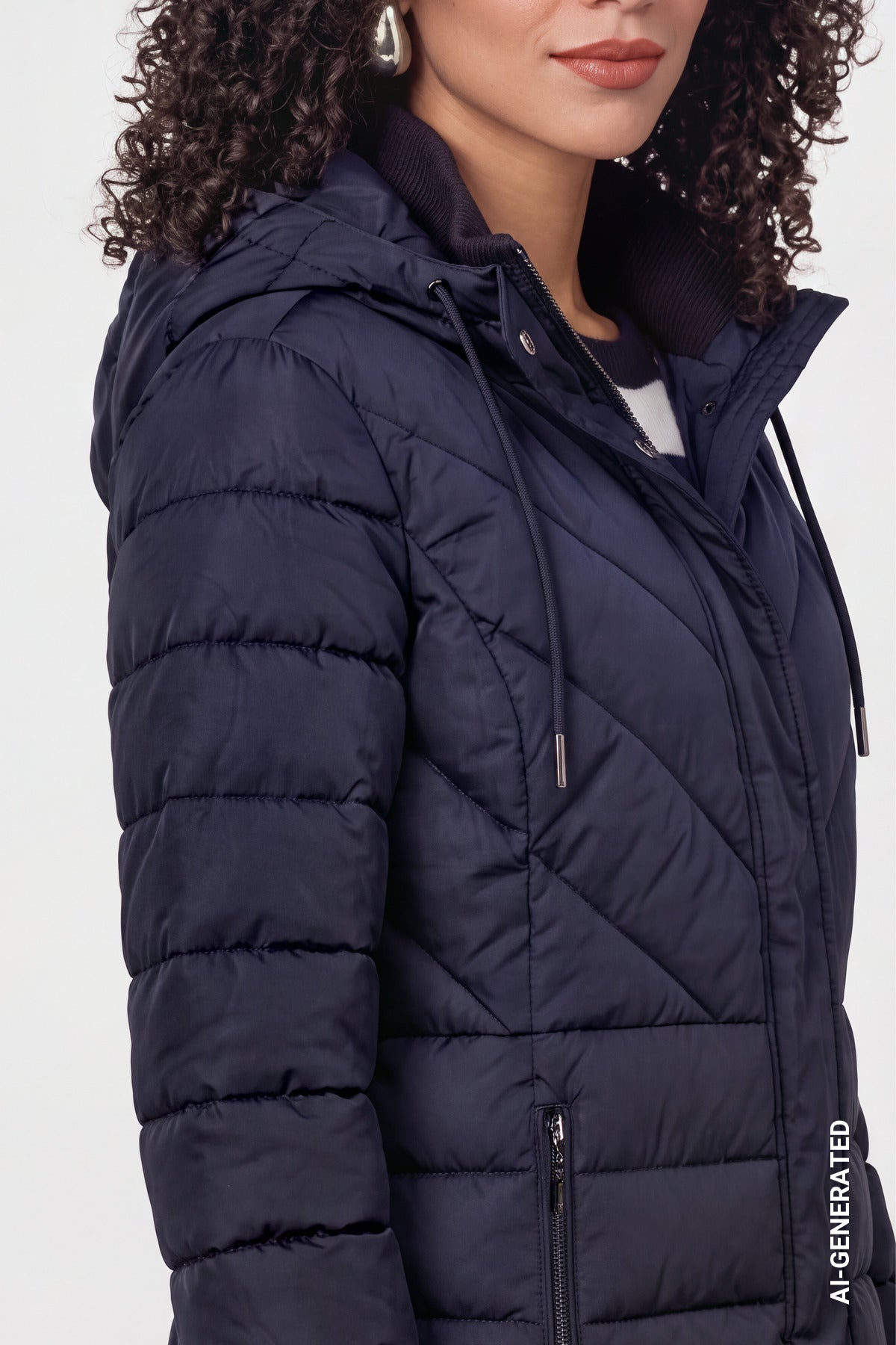 Monari Damen Mantel Dark Blue