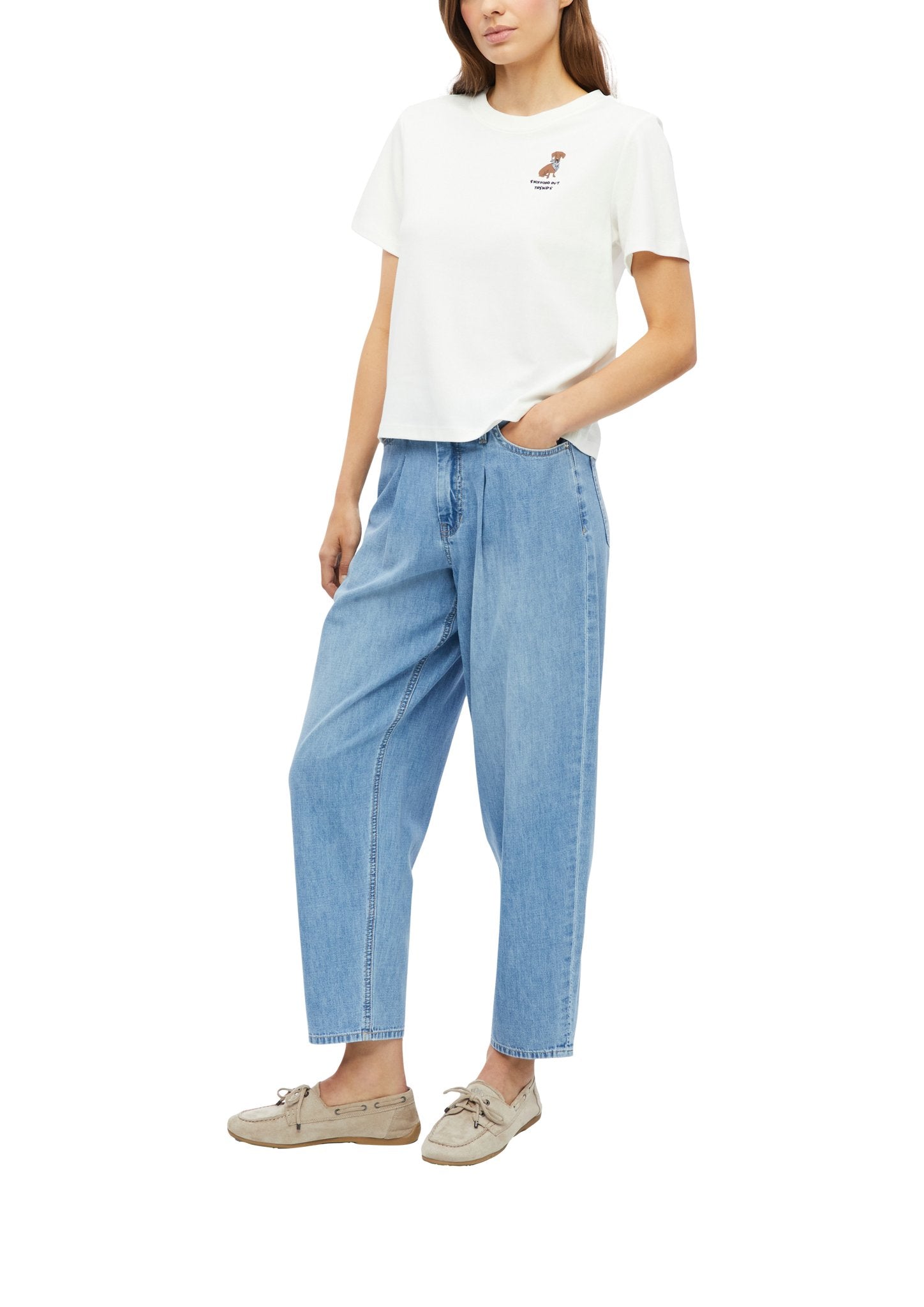 S. Oliver red Damen T-Shirts White