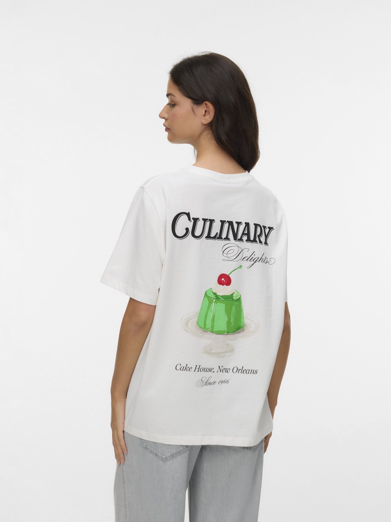 Vero Moda Damen T-Shirts Snow White/Culi