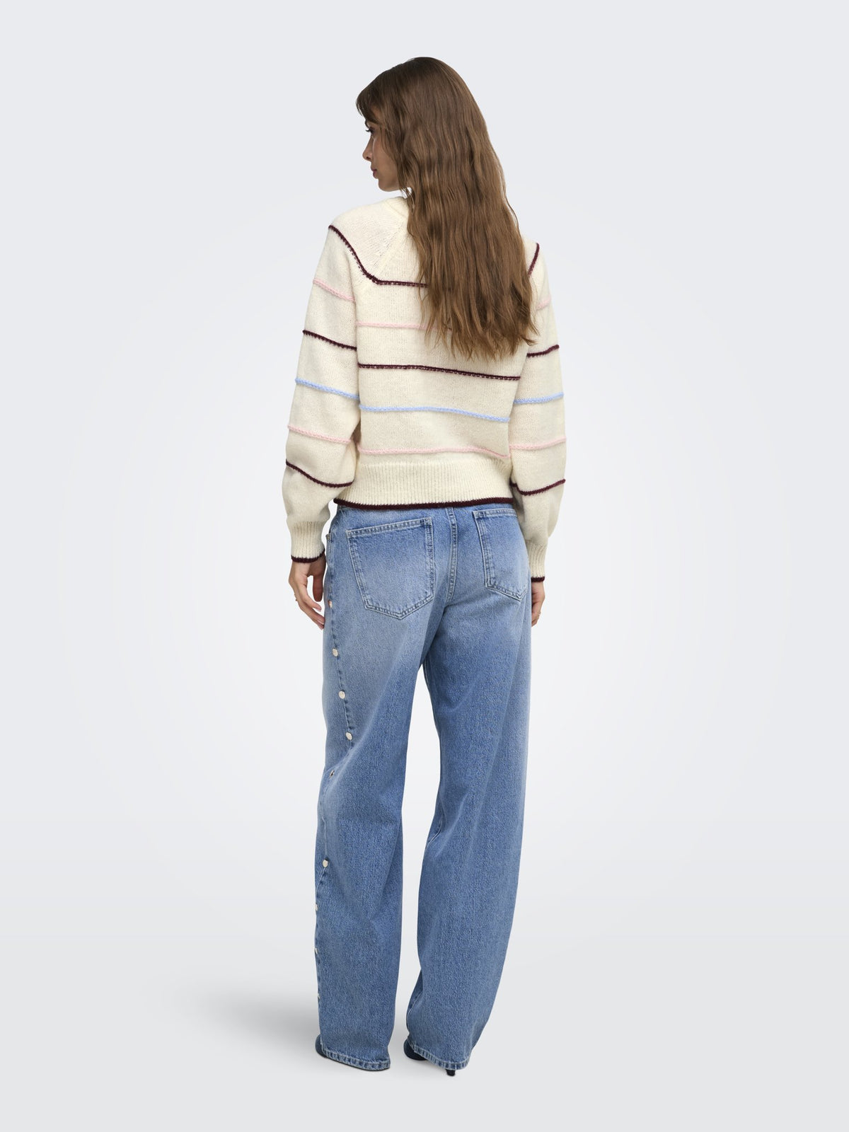 Only Damen Pullover Birch/Fig/Almon