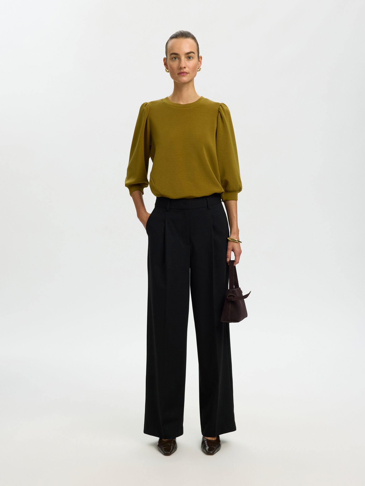 Selected Femme Damen Blusen Fir Green