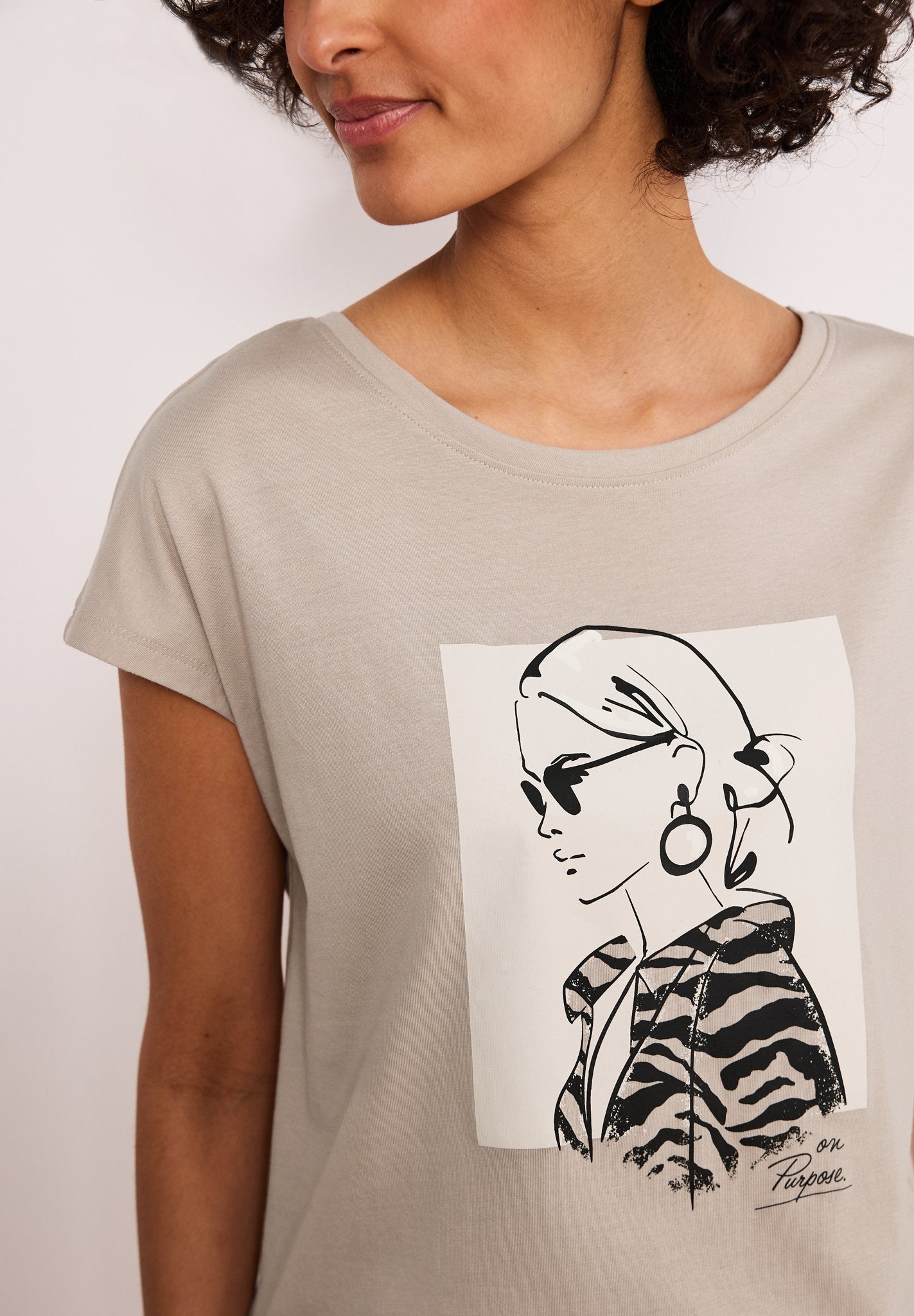 Street One Damen T-Shirts  Clay Sand