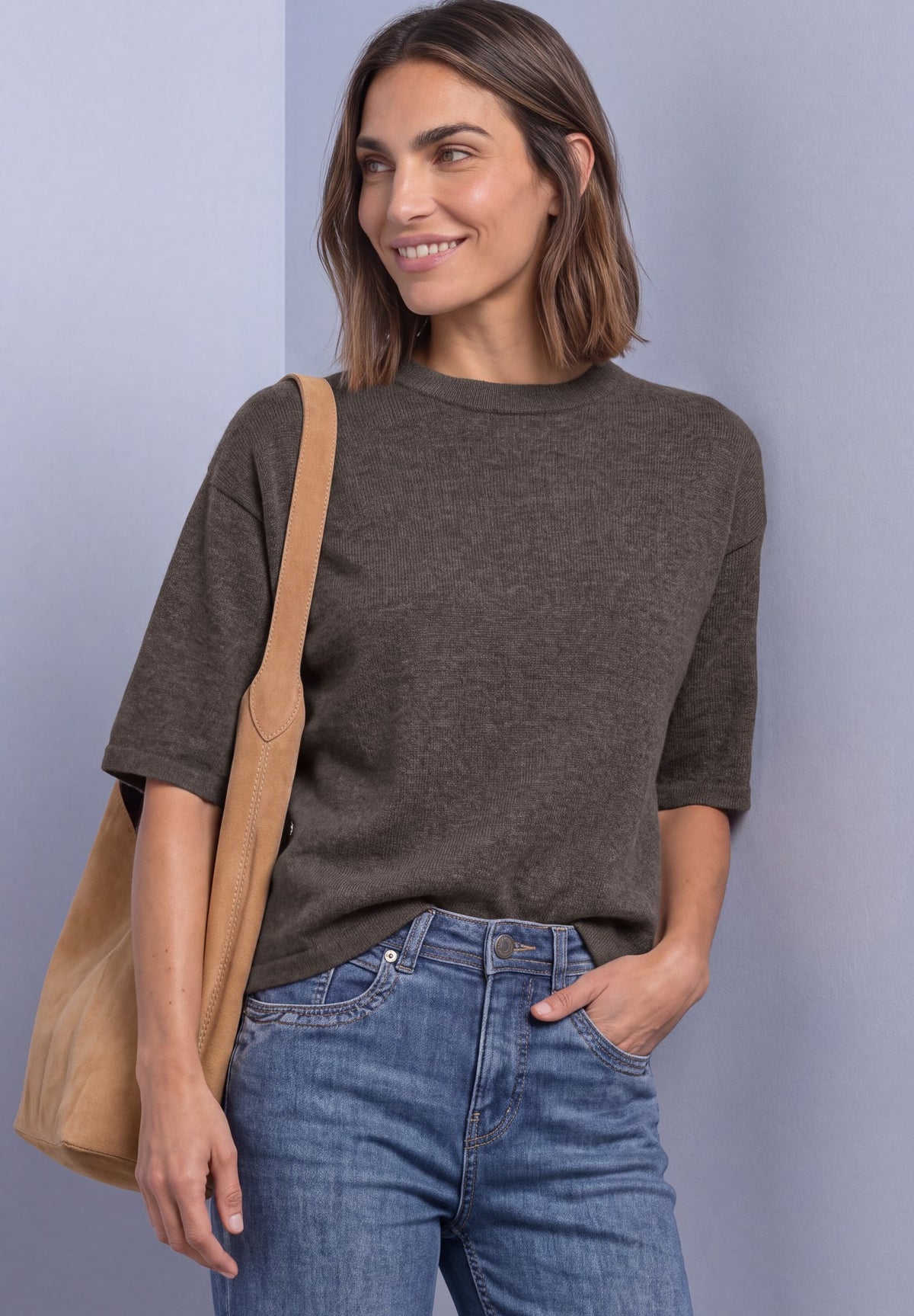 Street One Damen Pullover Black Cof
