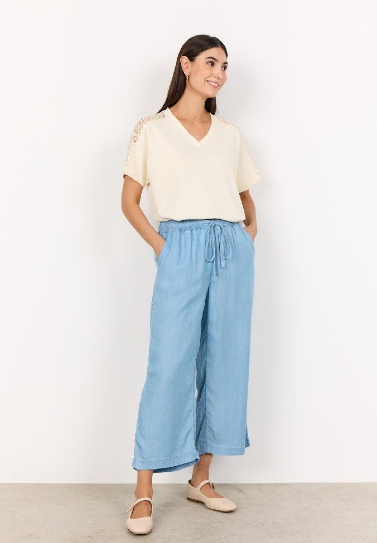 Soya Concept Damen Hosen Medium Blue