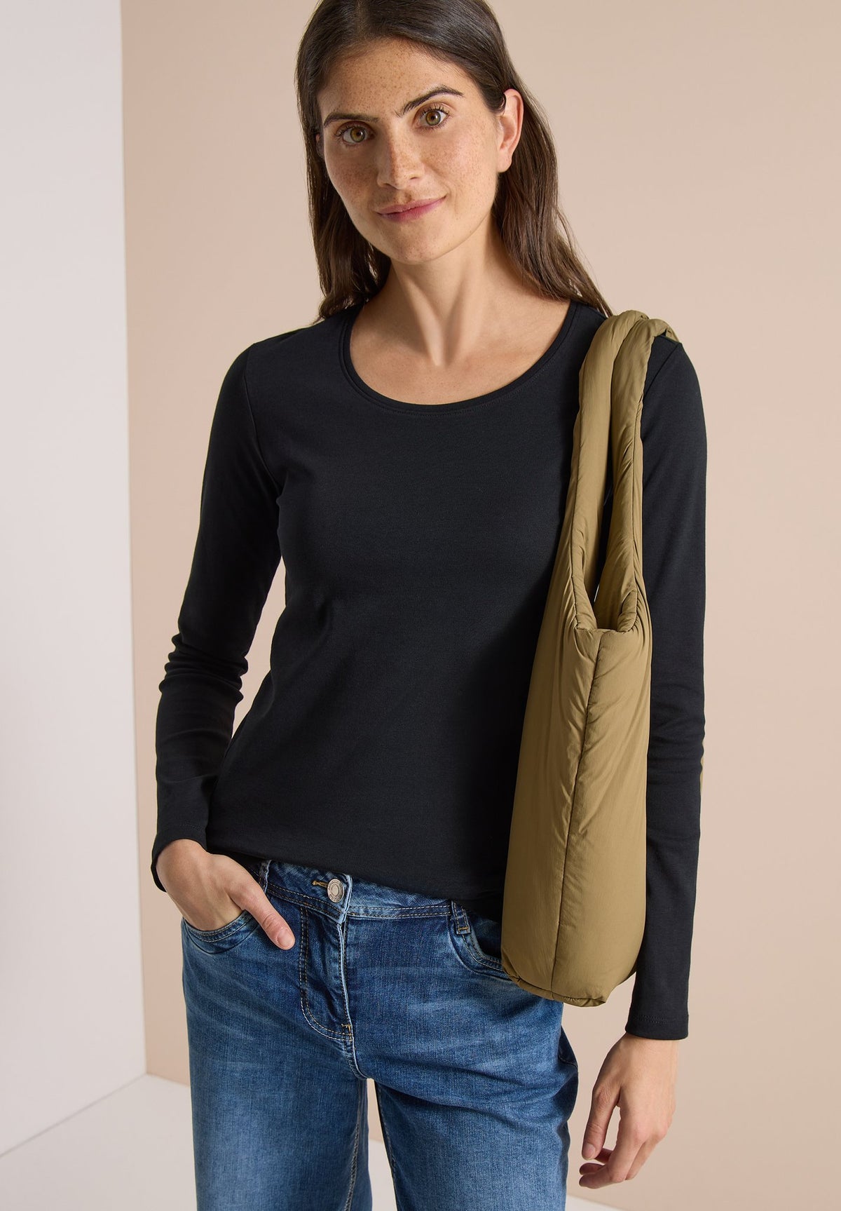 Cecil Damen T-Shirts Black