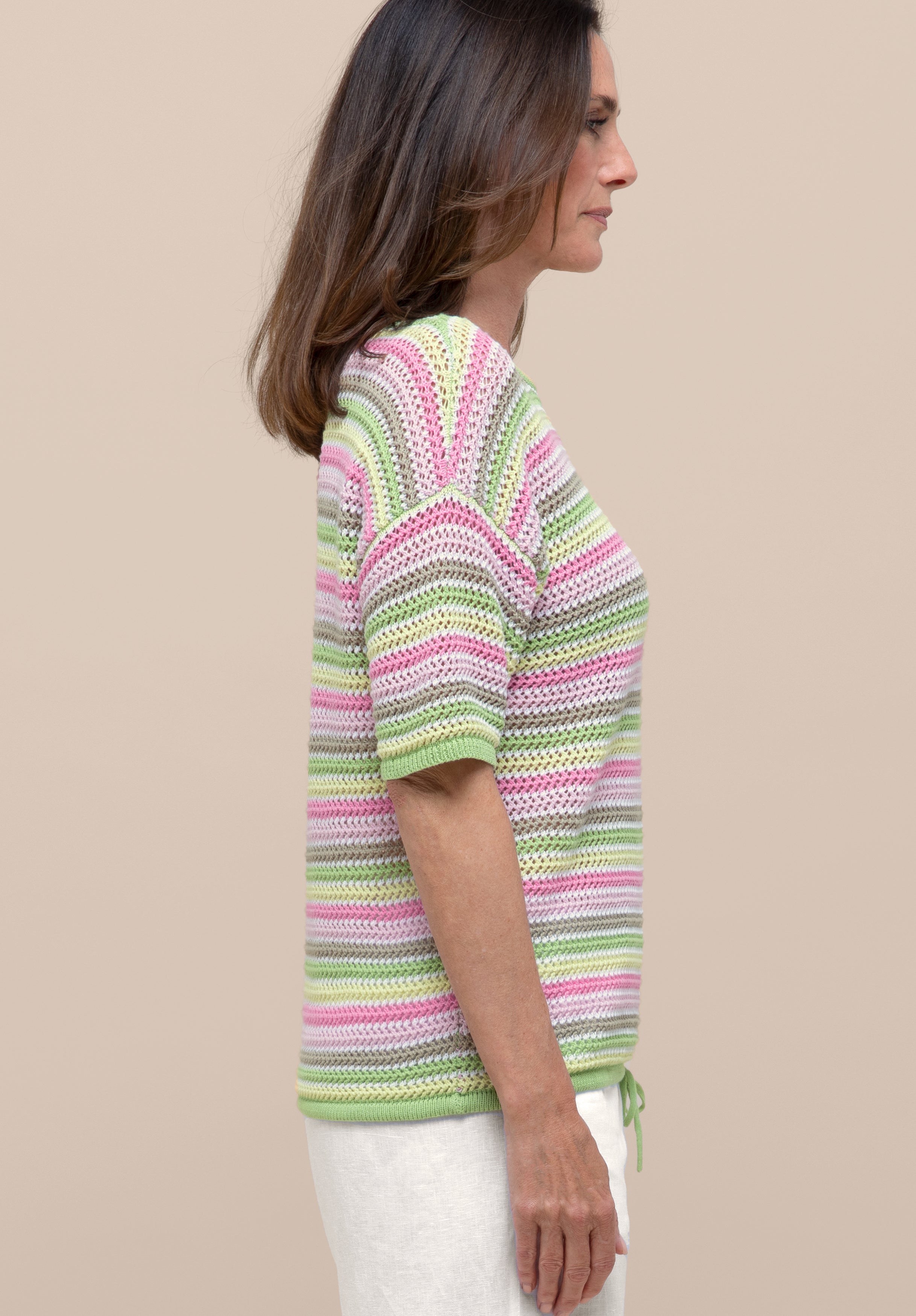 Bianca Damen Pullover Green Mix