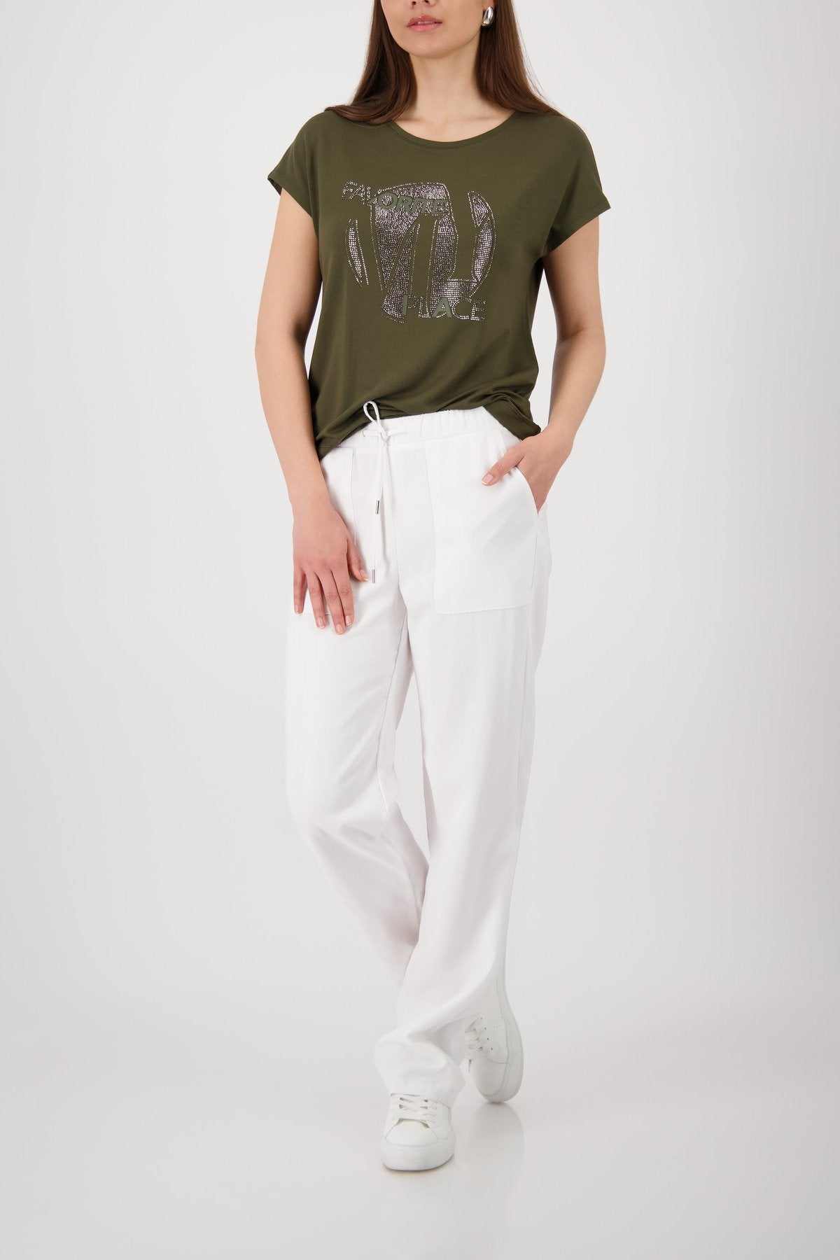 Monari Damen T-Shirts  Olive