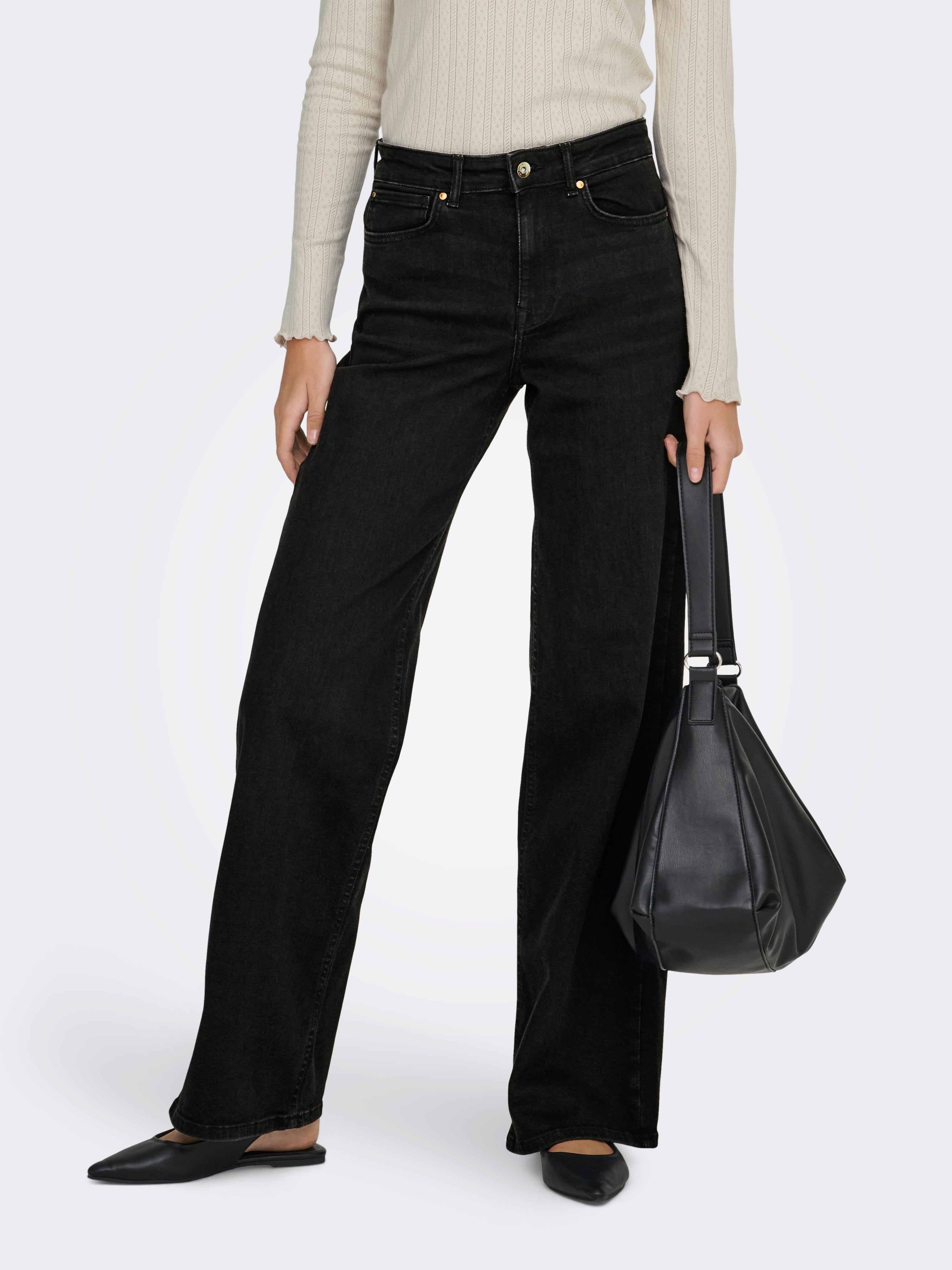 only Damen Jeans Washed Black