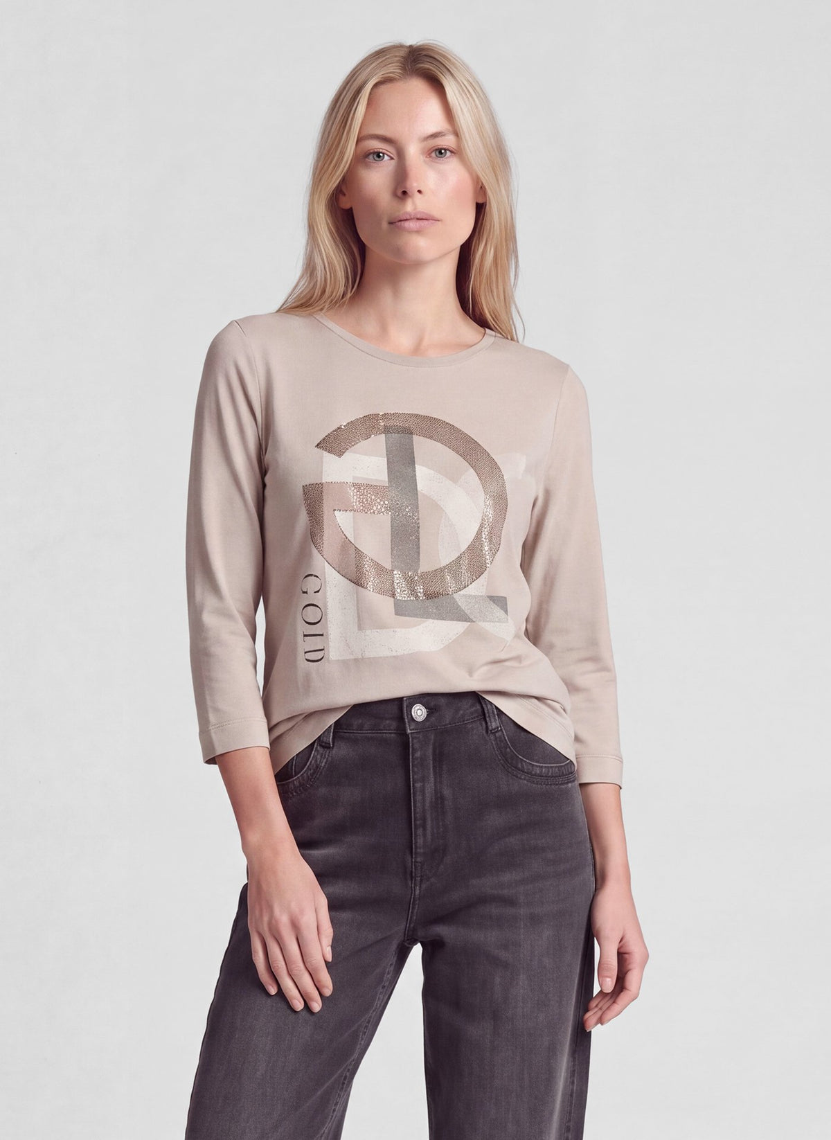 Rabe Damen T-Shirts Kiesel