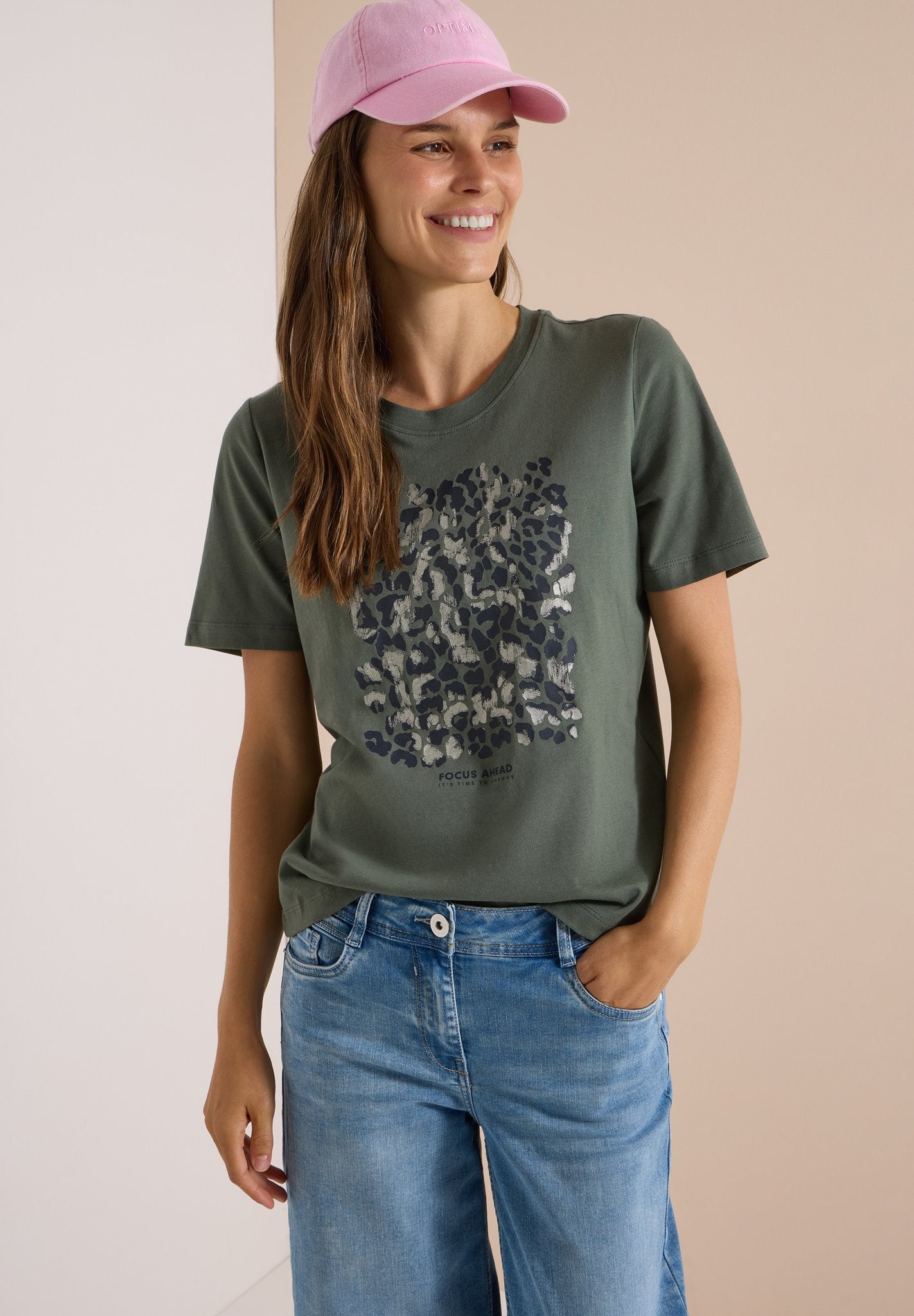 Cecil Damen T-Shirts Dried Oli