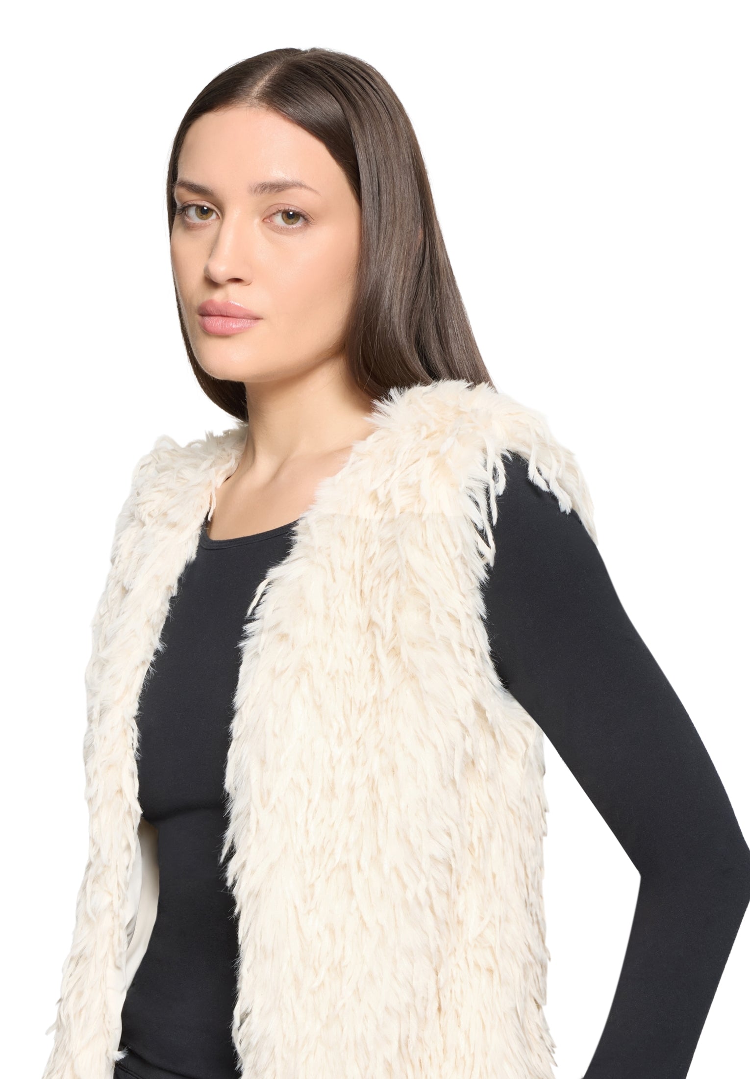 Betty & Co Damen Outdoorwesten White Sand
