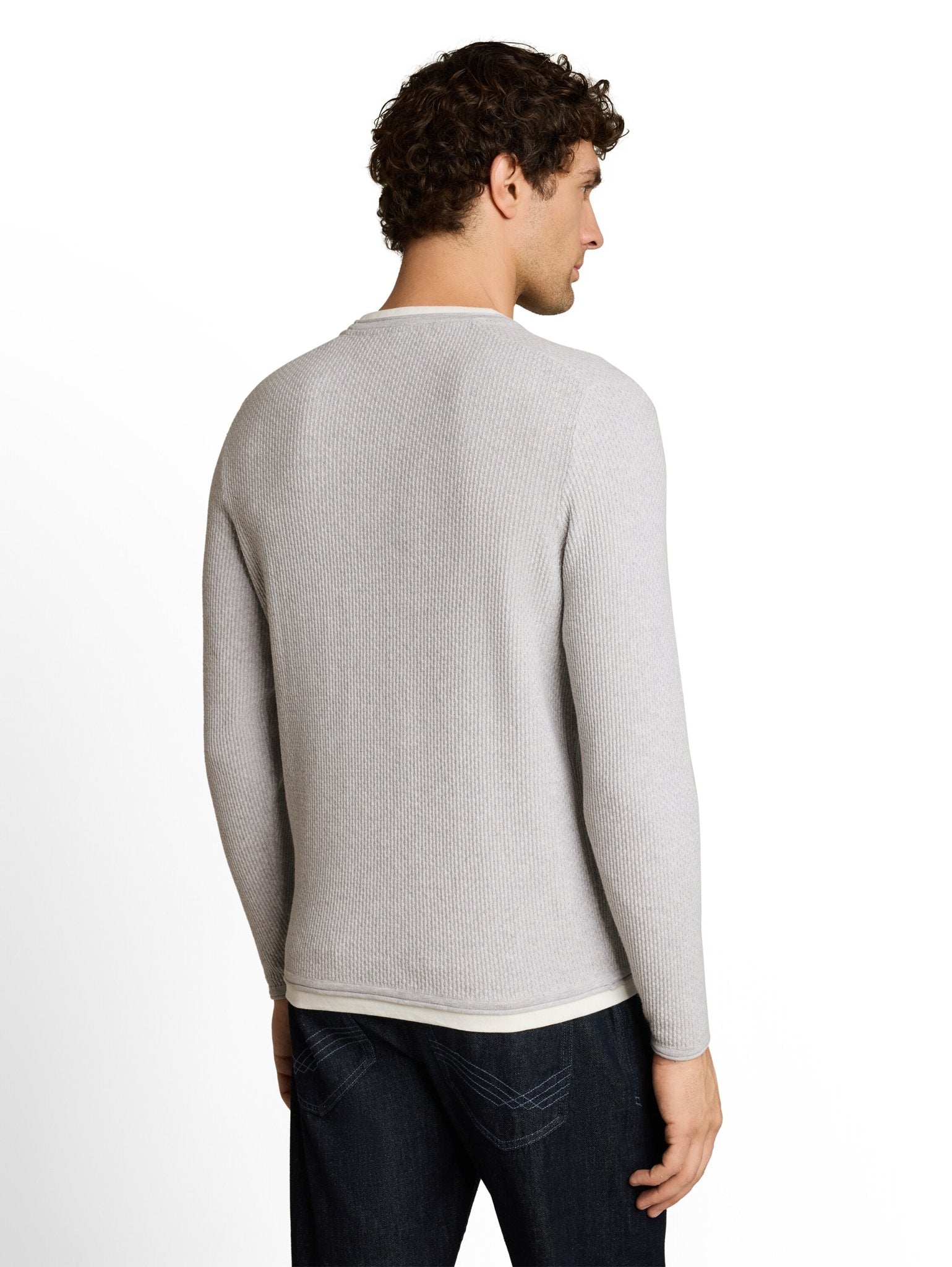 Tom Tailor denim Herren Pullover Light Stone Gre