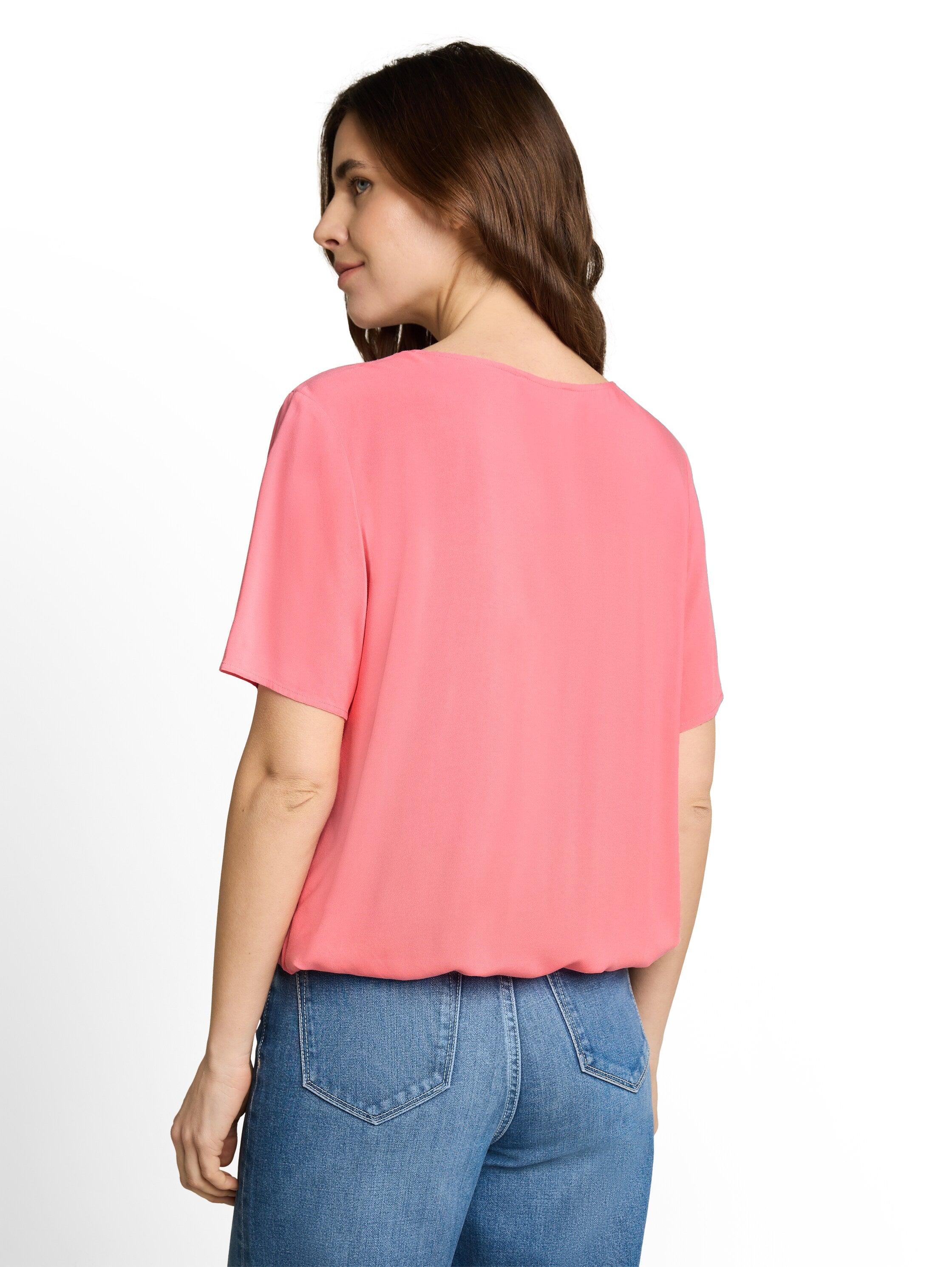 Tom Tailor Damen Blusen kurz Soft Fuchsia Pi