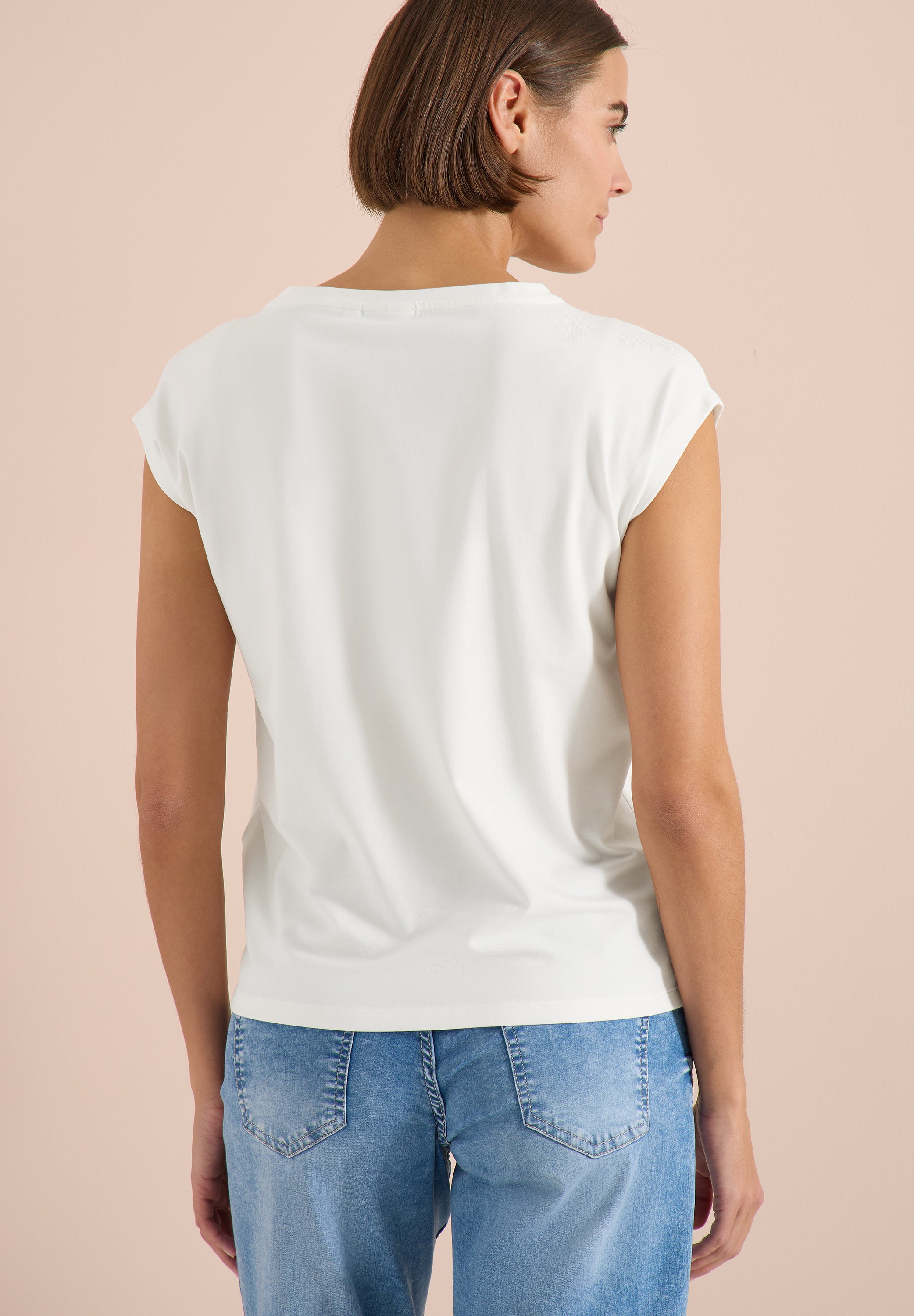 Cecil Damen T-Shirts Vanilla W