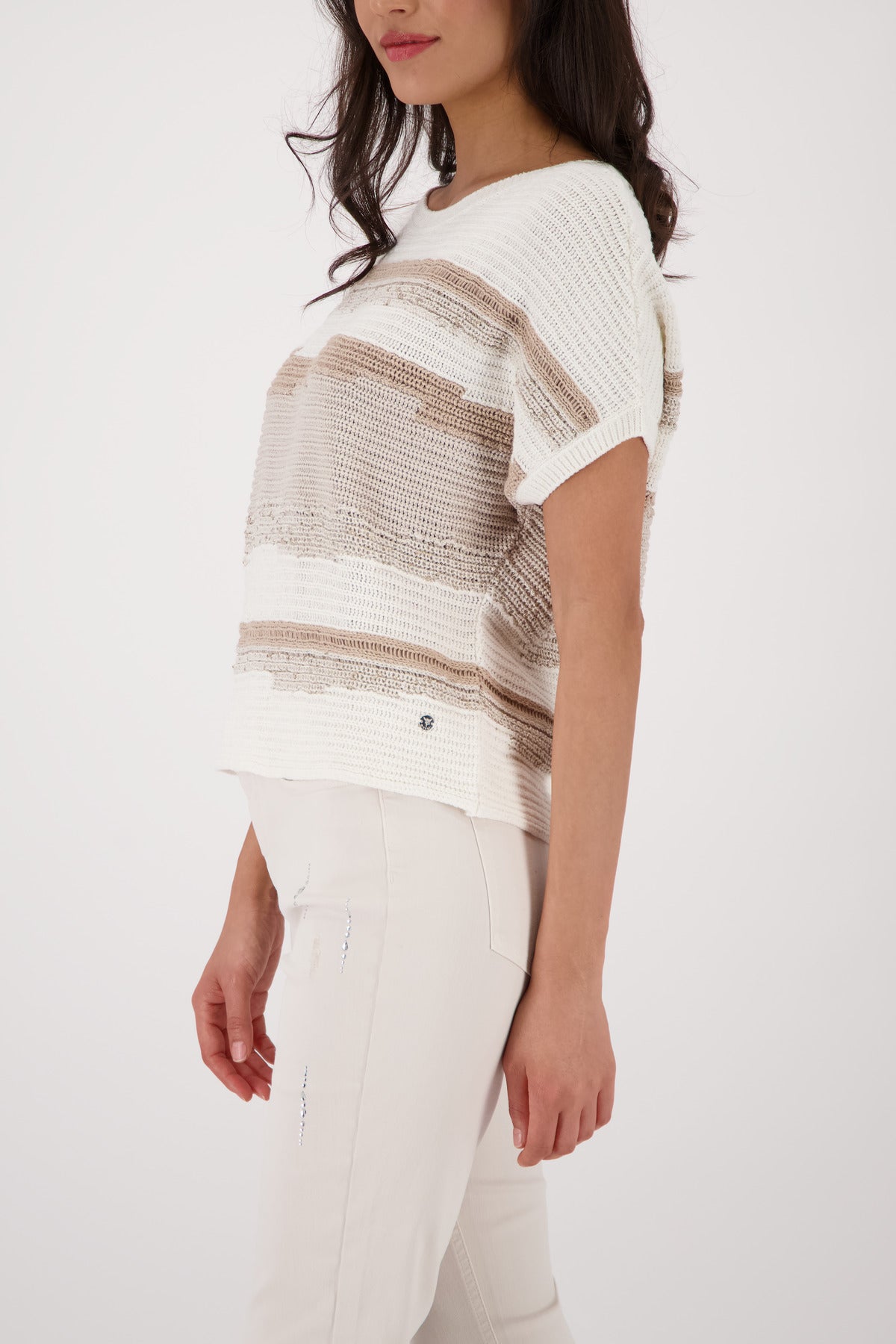 Monari Damen Pullover  Champagne B